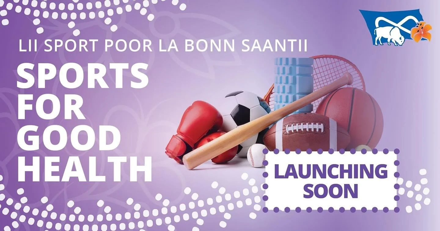 @metisnationsask has theM&eacute;tis youth &ndash; launching SOON! 
 
Lii sport poor la bonn saantii (Sports for Good Health) is a brand-new pilot program launching soon to support registered M&eacute;tis youth for sports-related costs. Eligible regi