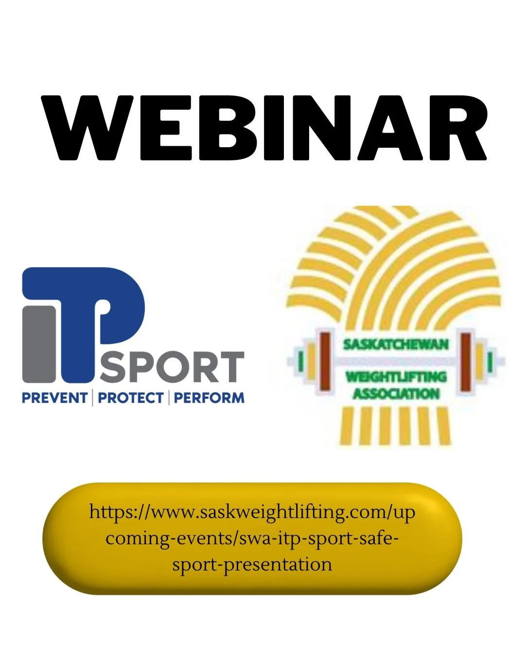 🚨Reminder🚨

Sign up for the ITP sport safe sport webinar on March 4th. This will be led by the professionals at ITP and will give everyone a better idea of safe sport and the complaint process. This event is open for anyone to register.

https://ww