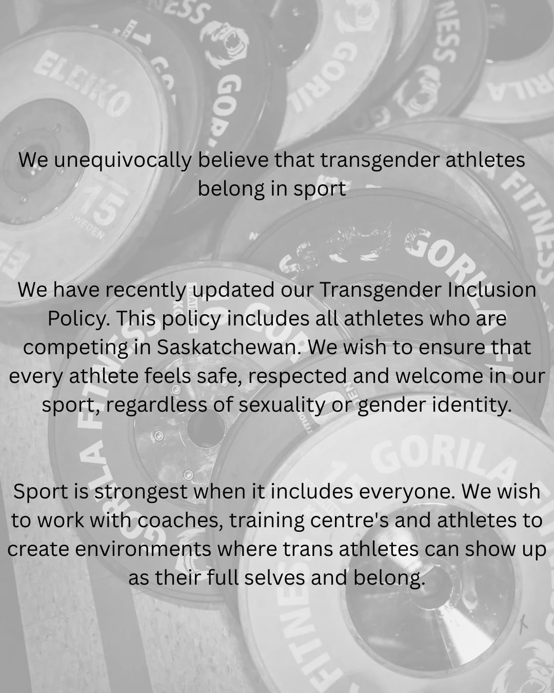 The SWA has updated our Transgender Inclusion Policy.  This policy applies to all athletes, coaches and officials who are competing in Saskatchewan.  You can find this policy in our resource database on our webpage (link in bio)

#sportisforeveryone 