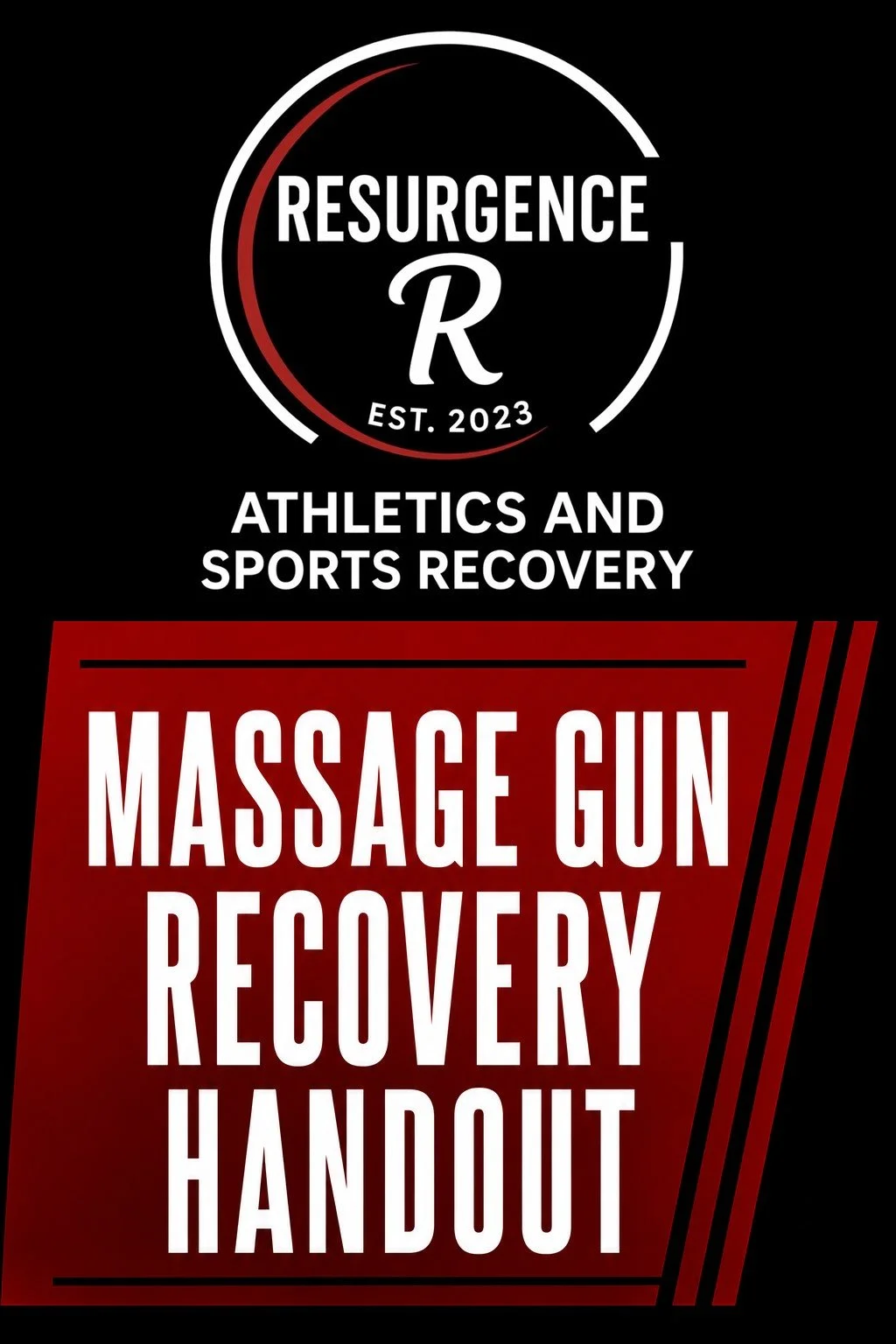 Massage Gun Recovery Handout