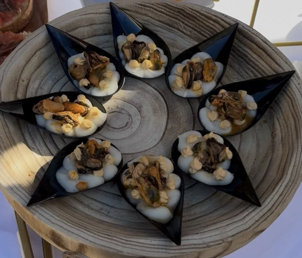 Marinated Mussels with Mash potato