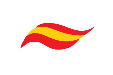 Stylized Spanish flag icon in red and yellow — representing the authentic flavors of Spain at Tapeo catering Phoenix and Scottsdale