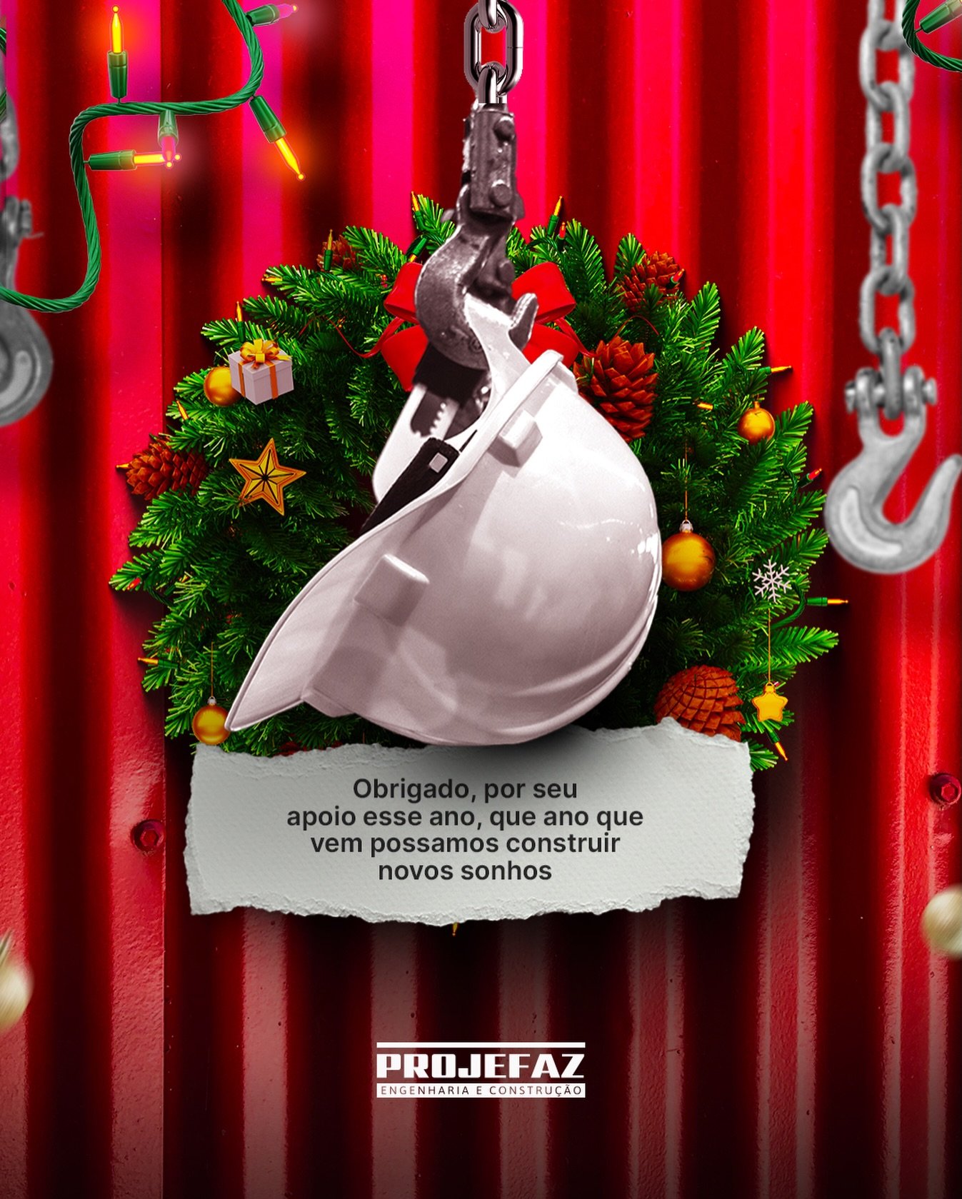 Encerramos mais um ano com gratid&atilde;o por cada parceria que nos permitiu construir, evoluir e entregar novos caminhos. Que 2026 traga ainda mais projetos, conquistas e sonhos saindo do papel.

Obrigado por caminhar com a Projefaz!