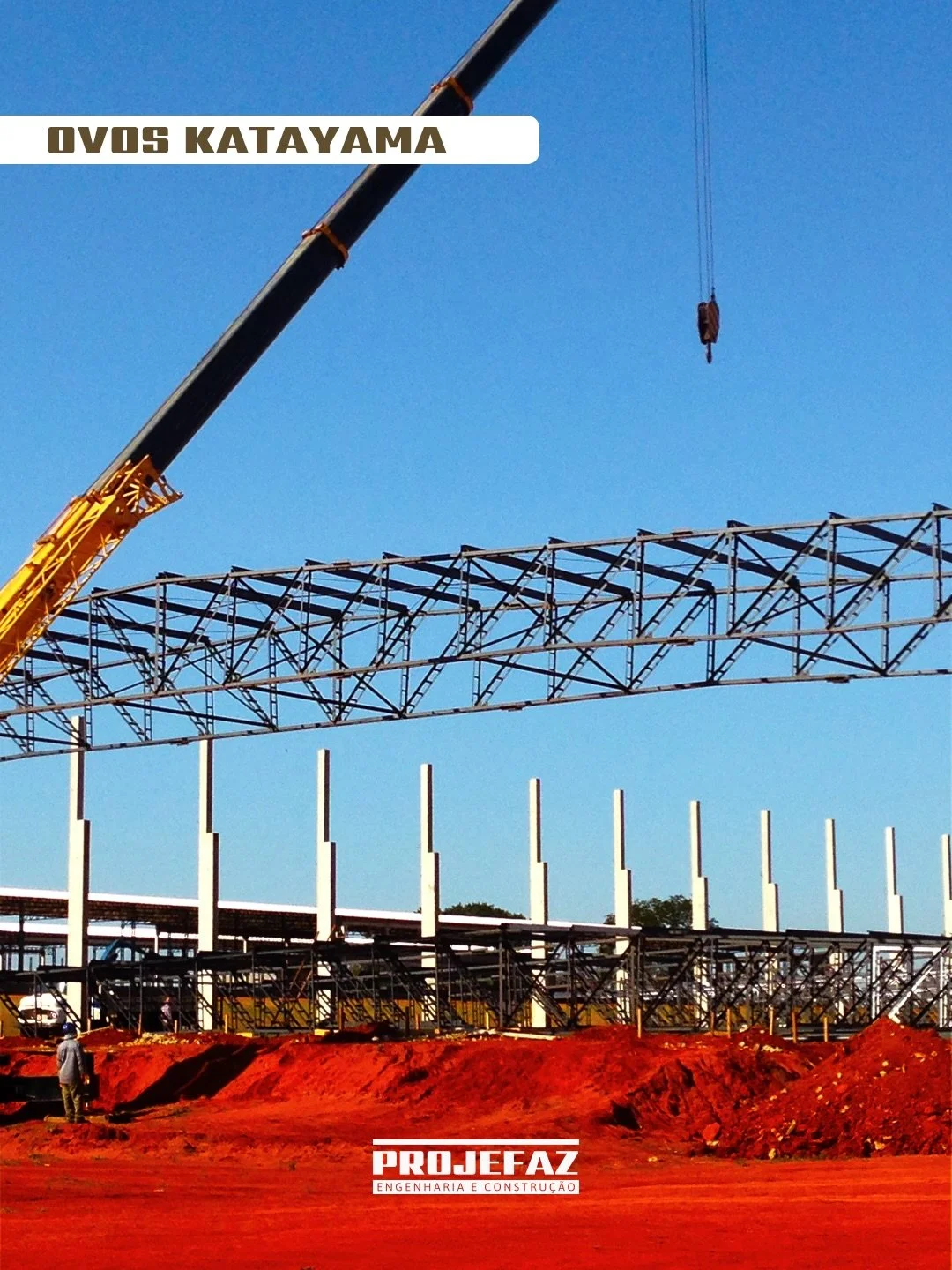 🏗️ Mais uma obra industrial entregue com excel&ecirc;ncia.
A Projefaz Engenharia conclui o projeto da Ovos Katayama | Katayama Alimentos &ndash; Unidade Barra Grande, em Guararapes, uma obra desenvolvida com planejamento t&eacute;cnico, execu&ccedil