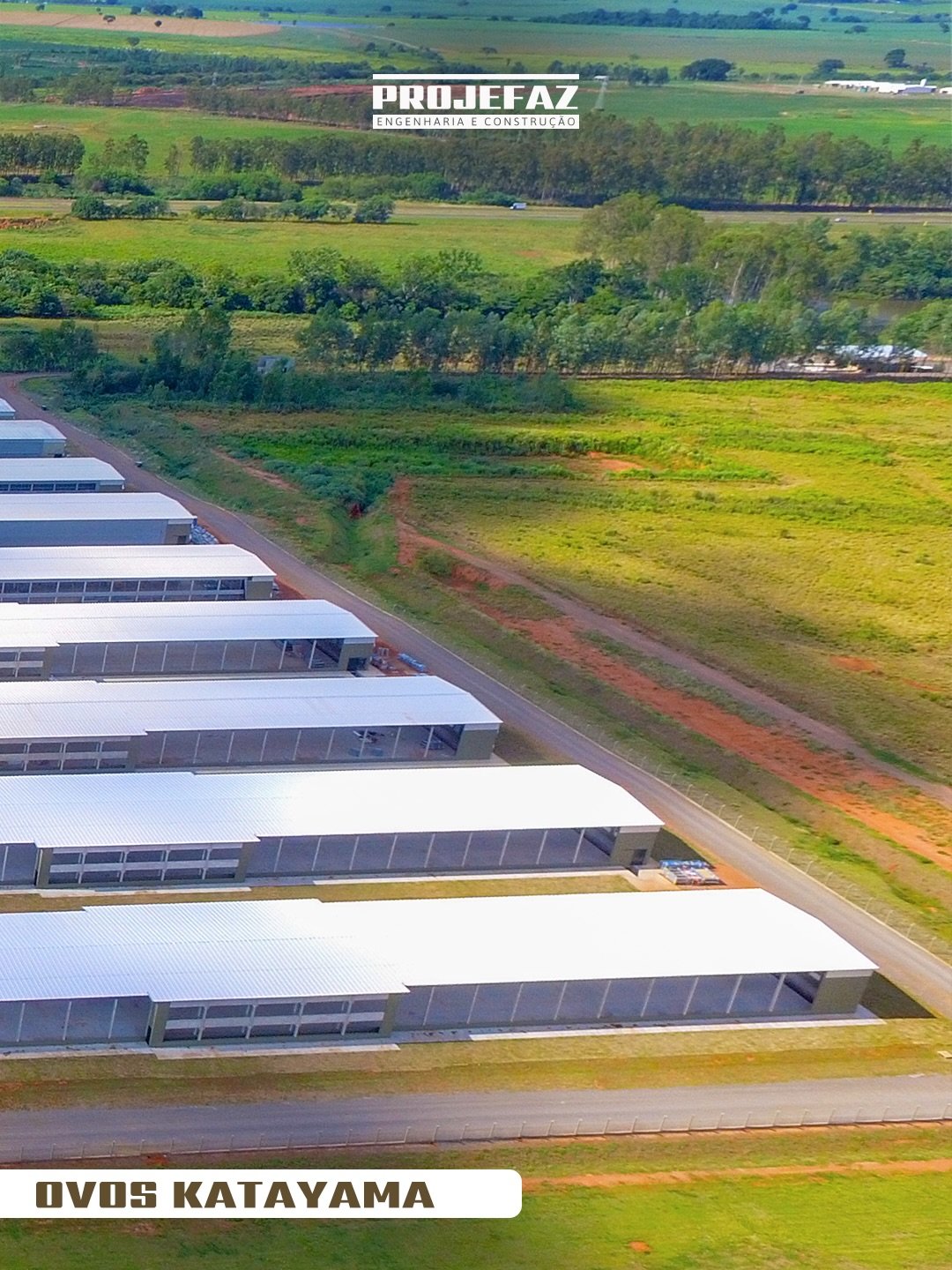 🏗️ Mais uma obra industrial entregue com excel&ecirc;ncia.
A Projefaz Engenharia conclui o projeto da Ovos Katayama | Katayama Alimentos &ndash; Unidade Barra Grande, em Guararapes, uma obra desenvolvida com planejamento t&eacute;cnico, execu&ccedil