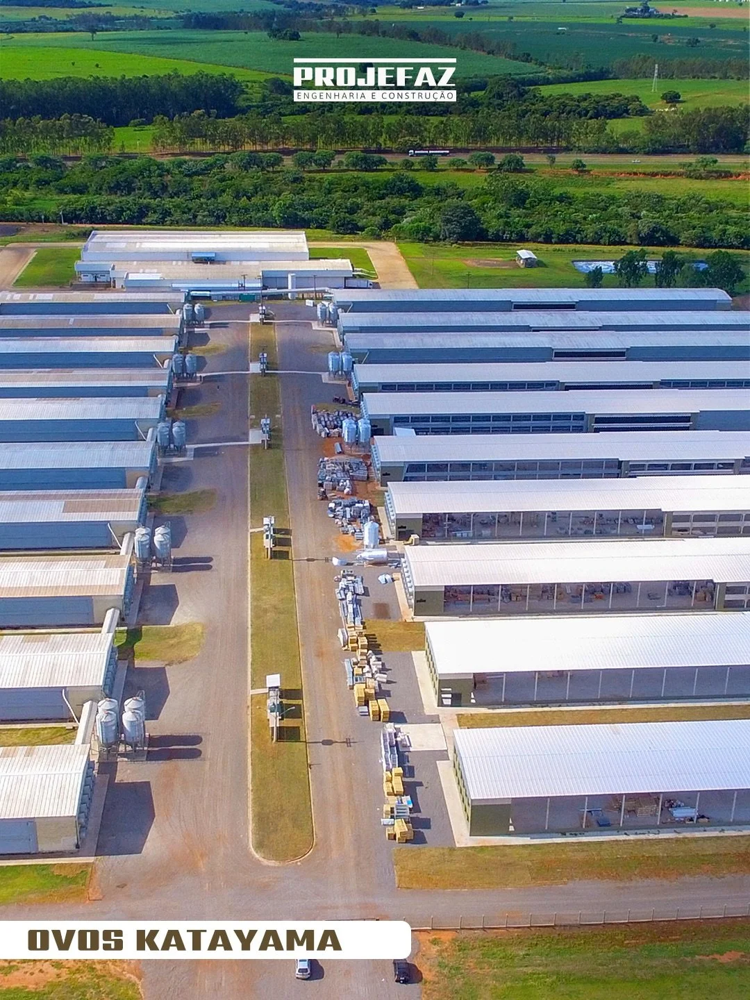 🏗️ Mais uma obra industrial entregue com excel&ecirc;ncia.
A Projefaz Engenharia conclui o projeto da Ovos Katayama | Katayama Alimentos &ndash; Unidade Barra Grande, em Guararapes, uma obra desenvolvida com planejamento t&eacute;cnico, execu&ccedil