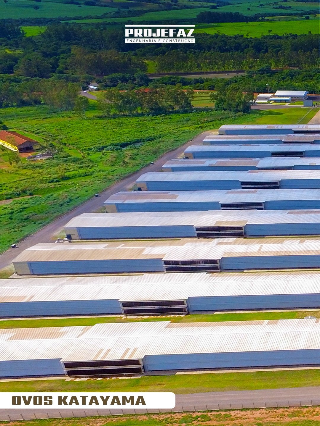 🏗️ Mais uma obra industrial entregue com excel&ecirc;ncia.
A Projefaz Engenharia conclui o projeto da Ovos Katayama | Katayama Alimentos &ndash; Unidade Barra Grande, em Guararapes, uma obra desenvolvida com planejamento t&eacute;cnico, execu&ccedil