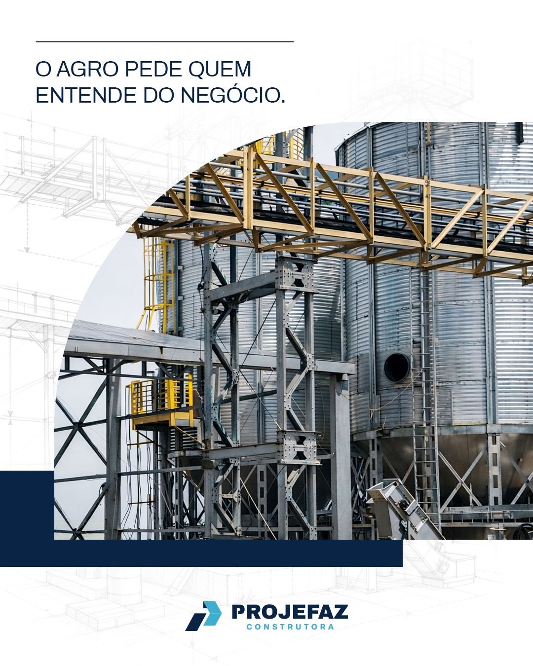 O agroneg&oacute;cio exige efici&ecirc;ncia, resist&ecirc;ncia e organiza&ccedil;&atilde;o. Cada estrutura precisa funcionar com precis&atilde;o, sem comprometer a opera&ccedil;&atilde;o e o desempenho do neg&oacute;cio. 🌱
A Projefaz atua com gest&a