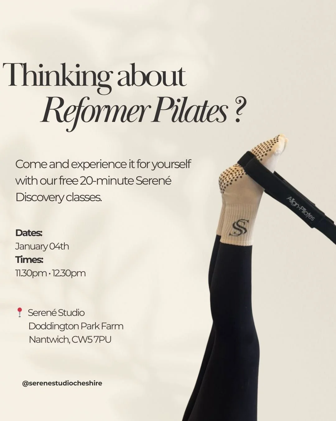 Our much loved complimentary Reformer Taster Sessions will be returning this January.

Previously fully booked, these sessions are expected to be in high demand once again. For those curious about Reformer Pilates, wishing to explore the method at a 
