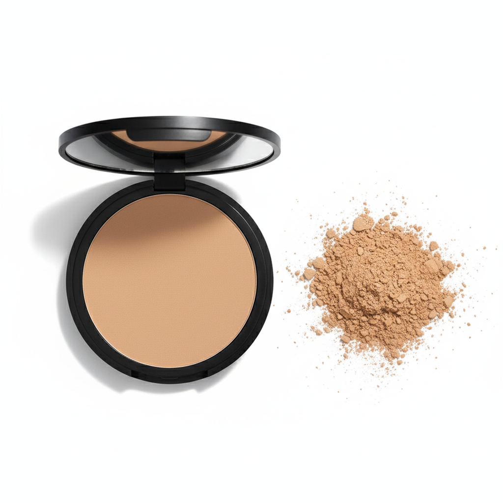 Tan Beige Pressed Powder Foundation