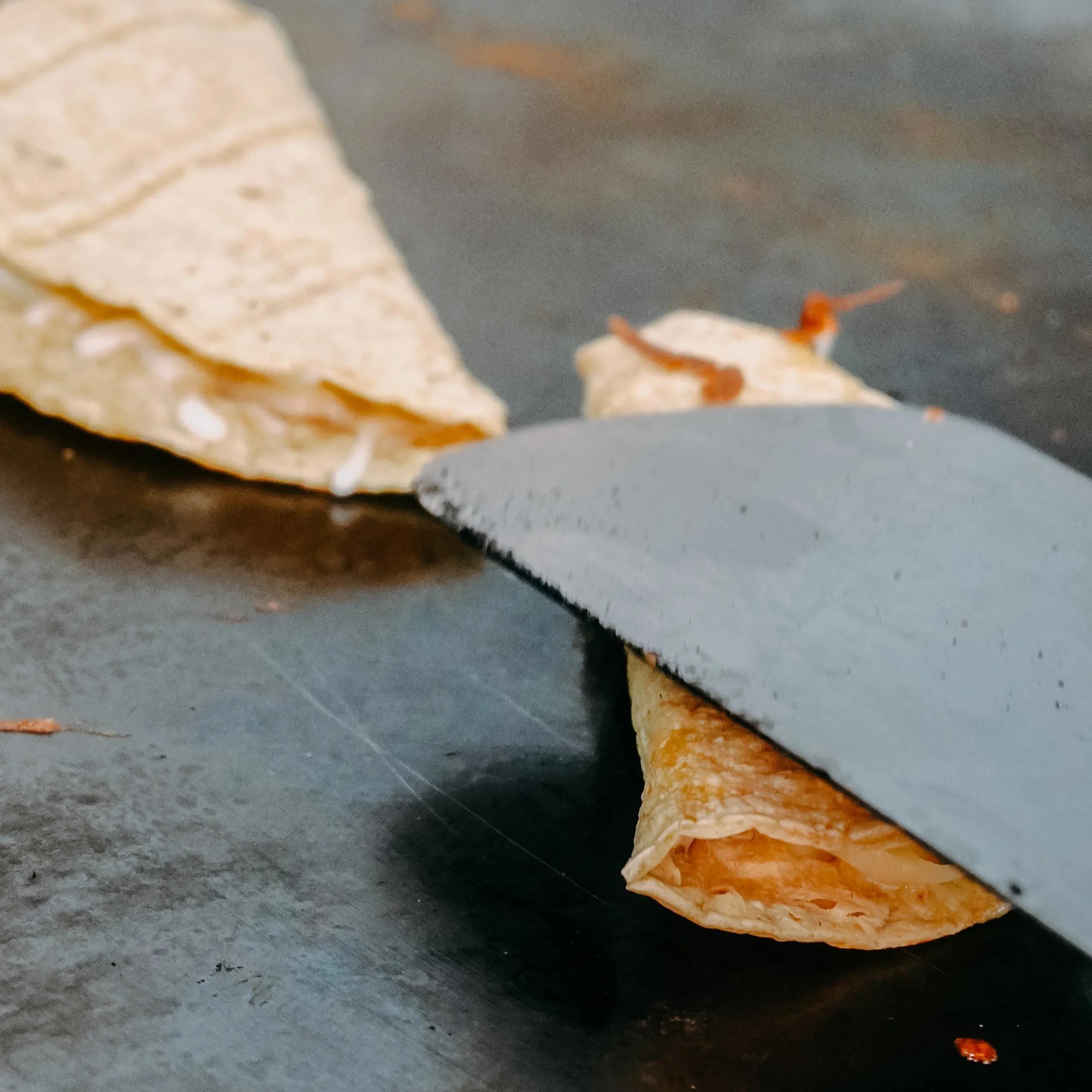 Grill with quesadillas 