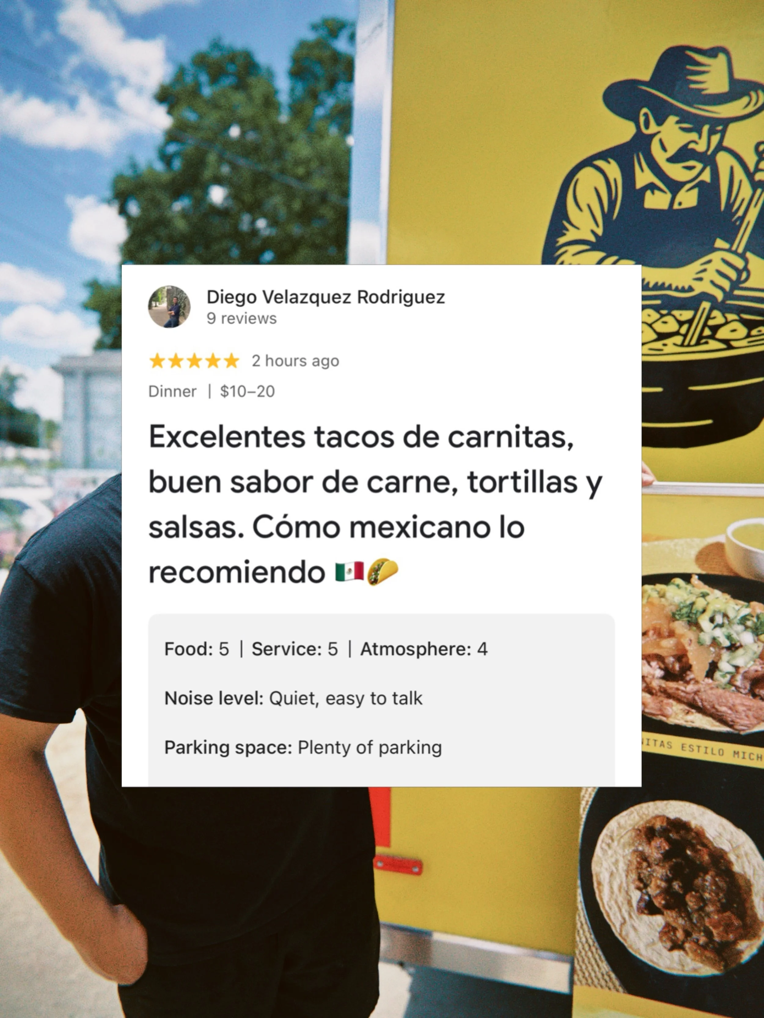 &iexcl;EL MEJOR CUMPLIDO QUE PODEMOS RECIBIR! 🇲🇽 Muchas gracias por recomendarnos y por valorar el sabor de nuestra carne, salsas y tortillas. &iexcl;Aqu&iacute; tienes tu casa siempre que se te antojen unas buenas carnitas Diego!