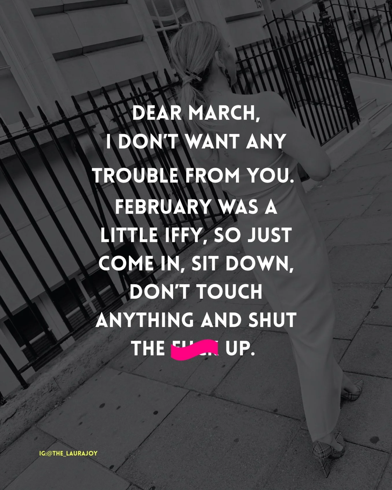 No new month new me rants, because crikey February was a lot...

The Lows: 

 ● I over committed on too many things and worked a lot. 

 ● Because I over committed I travelled way too much.

 ● The result was my routines went out the window.

 ● My t