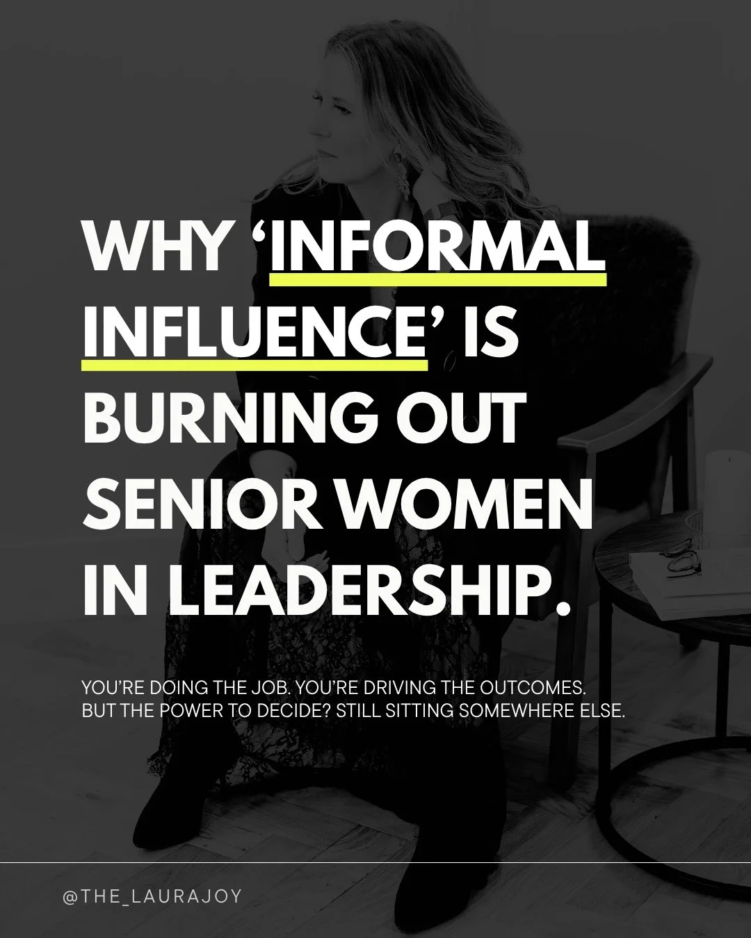 You don&rsquo;t burn out because you &ldquo;can&rsquo;t handle leadership&rdquo;.
You burn out because you&rsquo;re leading without formal power to match.

In senior roles, informal influence is sold as the holy grail:
 ▪️ &rdquo;People listen to you