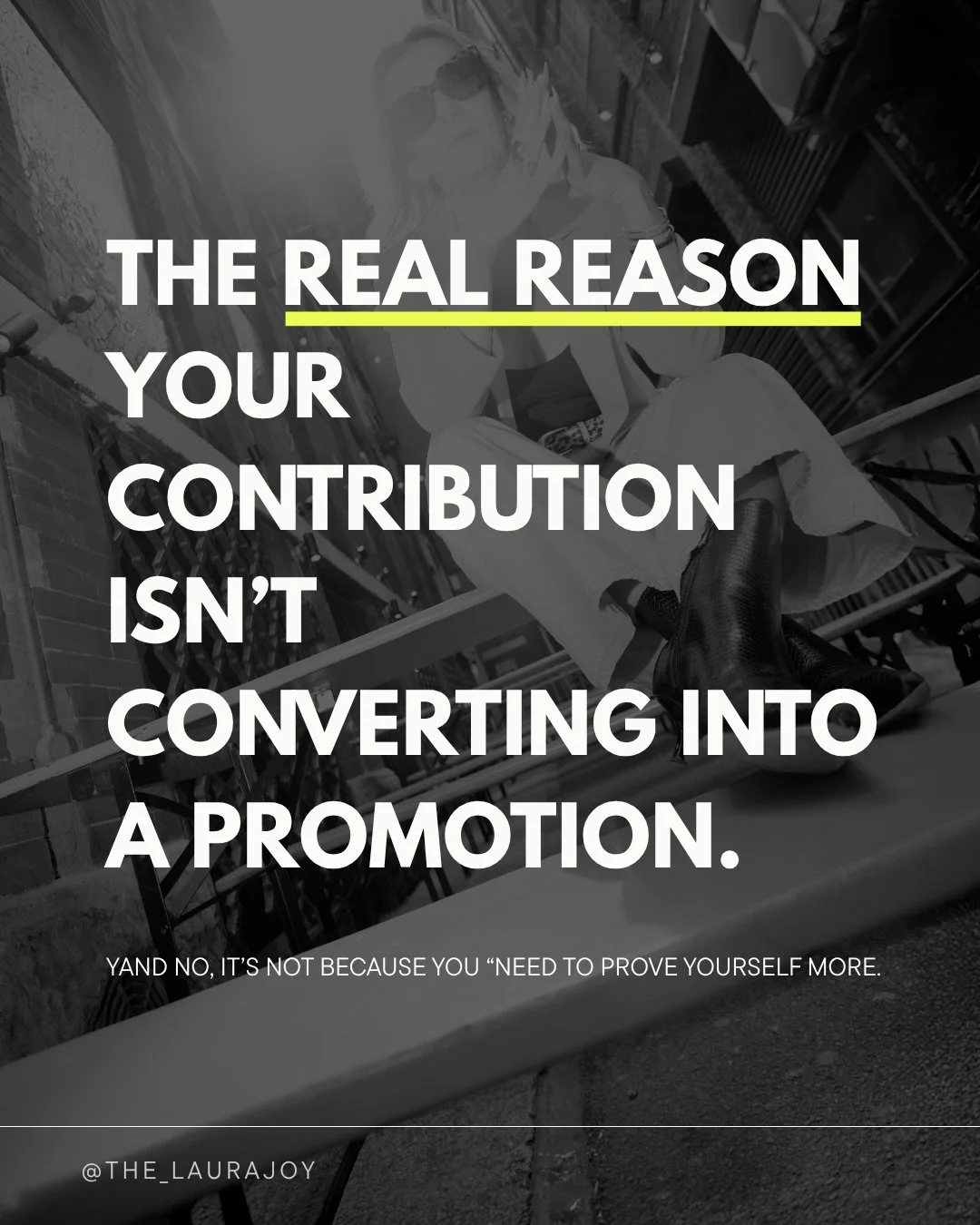 If you&rsquo;re already doing the job but still &ldquo;not quite ready&rdquo; for promotion, the problem isn&rsquo;t your performance. It&rsquo;s how your contribution is being&nbsp;read.

Senior women are constantly told to &ldquo;prove themselves&r