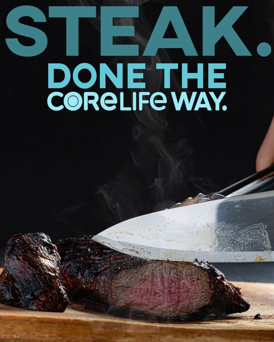 Steak done the CoreLife way. 🥩

Our grass-fed steak is cooked to perfection and packed with clean protein &mdash; no antibiotics, no hormones.
Build your bowl around it today!