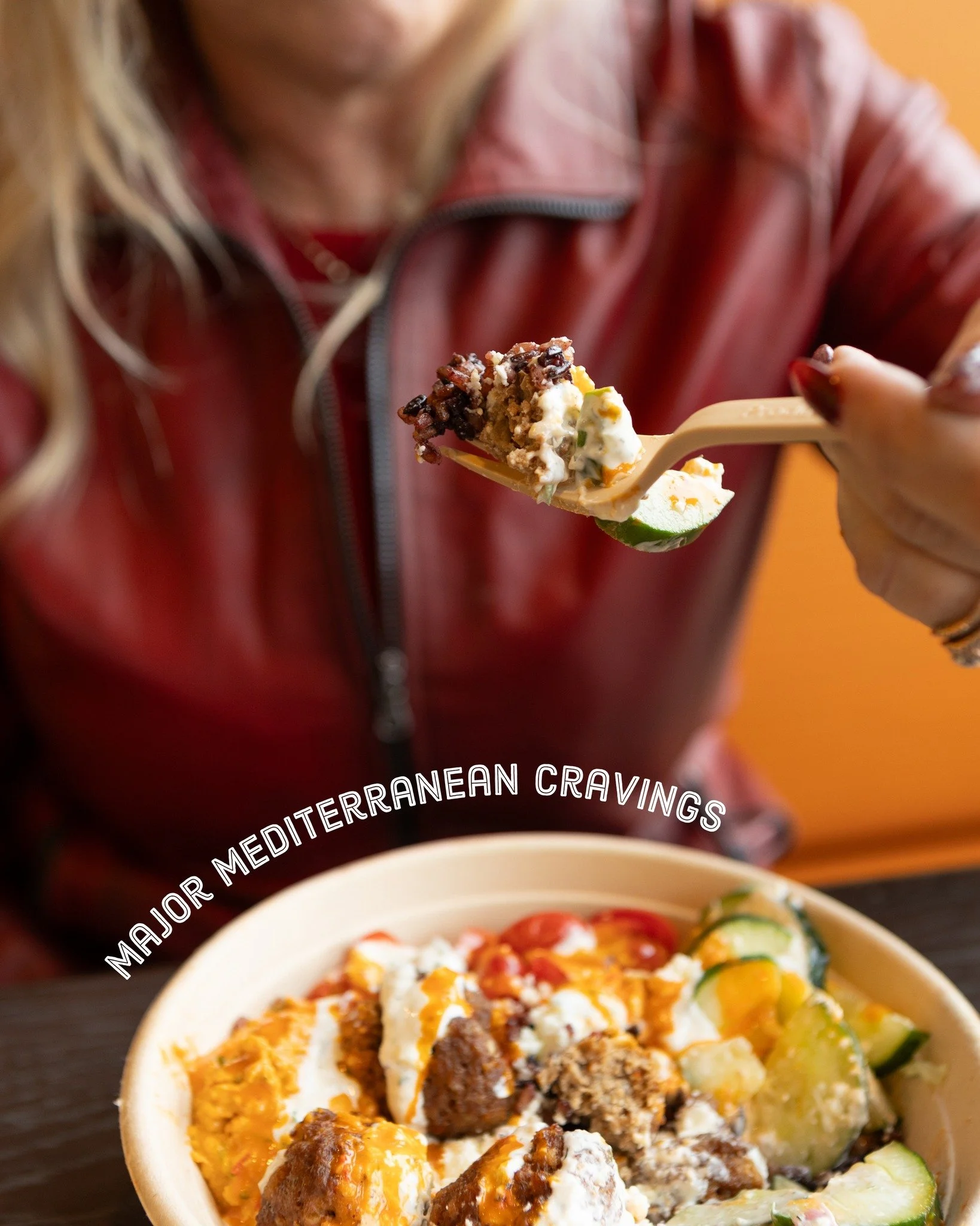 🍽️ Meet the Meatball Mediterranean Bowl
Savory beef meatballs, crisp veggies, creamy tzatziki, spicy hummus, and a touch of harissa, fresh, hearty, and full of bold Mediterranean flavor.
Here for a limited time&hellip; grab it while you can!