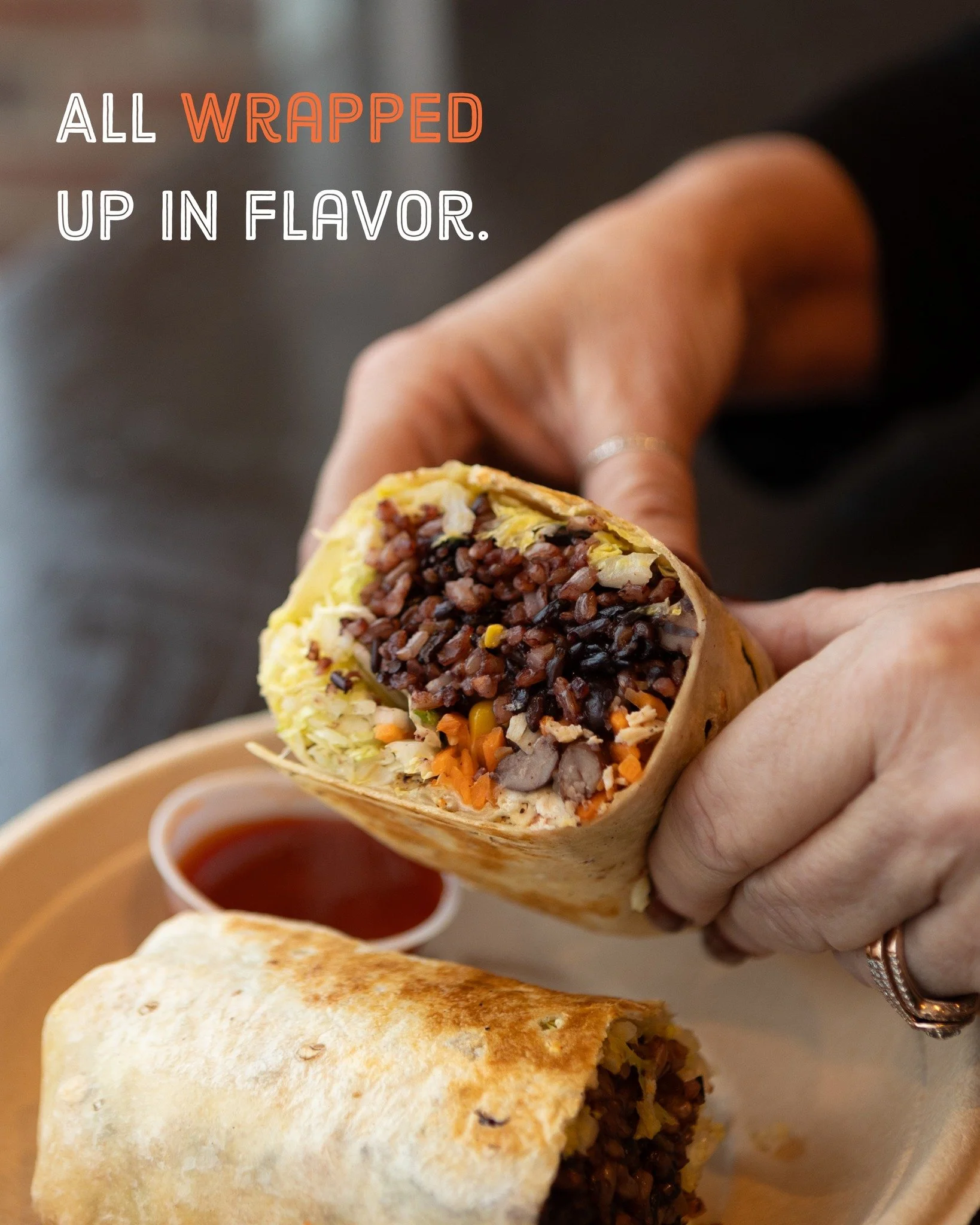 🌯 Wrap your day in something better.
Our wraps are packed with fresh-cut veggies, premium proteins, and bold, scratch-made flavors&mdash;all rolled up and ready to go.
Perfect for lunch, dinner, or anywhere in between. 😋