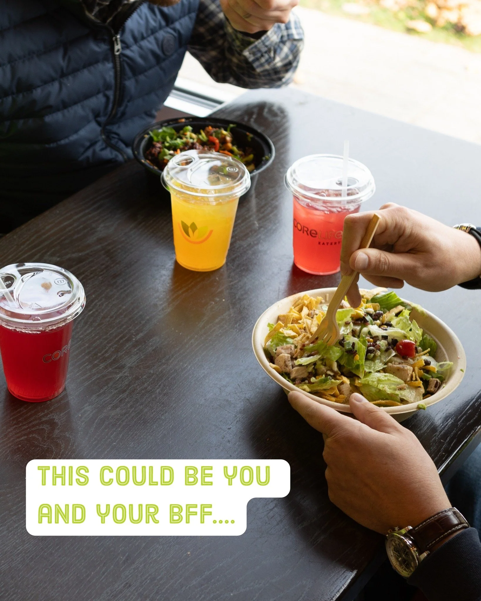 👯 Bring a friend, get rewarded!
Refer a friend to CoreLife Eatery and you both earn a $5 reward when they join through the app.

Because healthy food is better together.
📲 Available in the CoreLife app