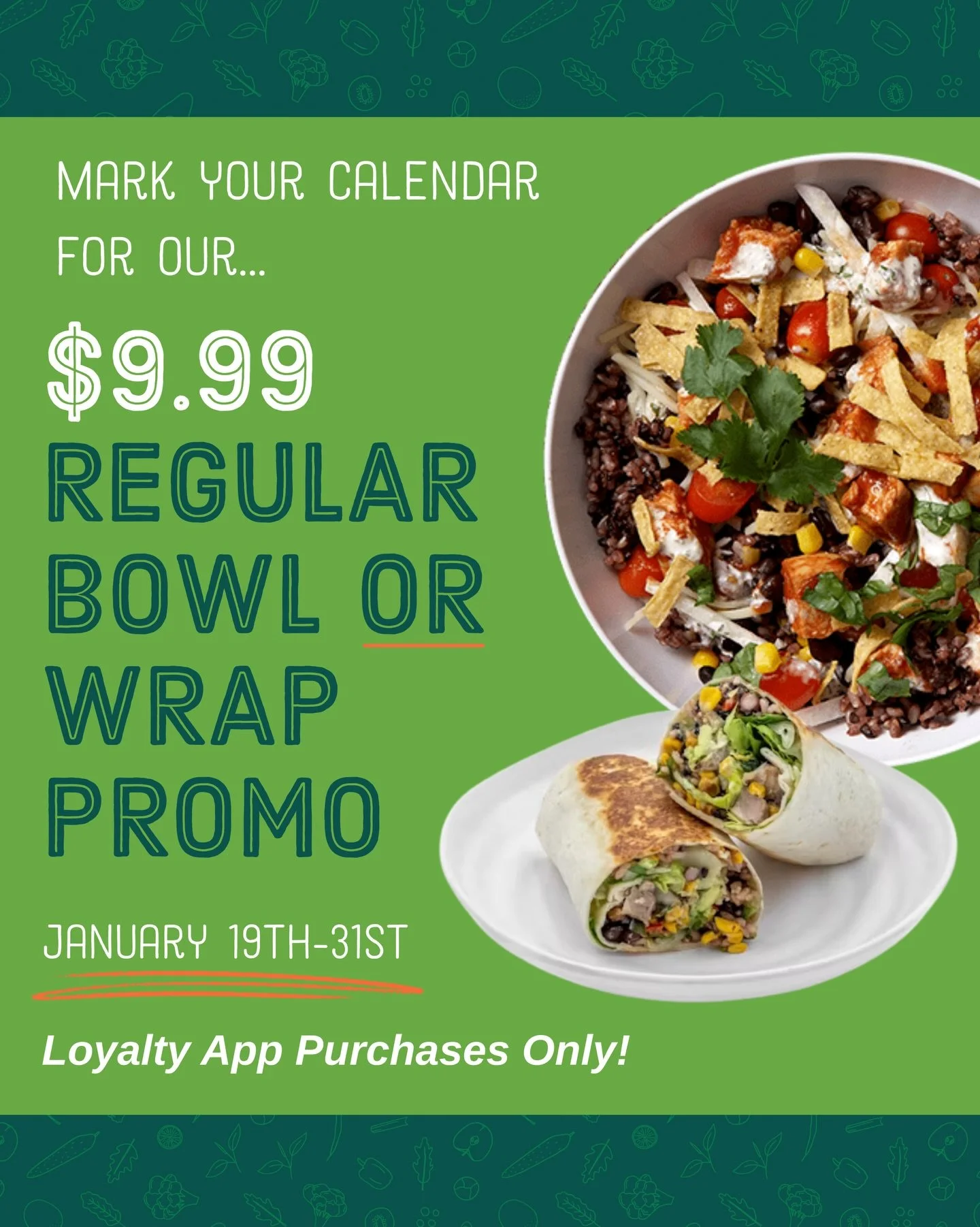 January is doing the most already. Holiday bills are posting. Subscriptions are renewing. And your wallet is asking for a break 💸

Sooo here&rsquo;s something to look forward to:

From January 19th-31st, we&rsquo;re offering ✨$9.99 regular bowls OR 