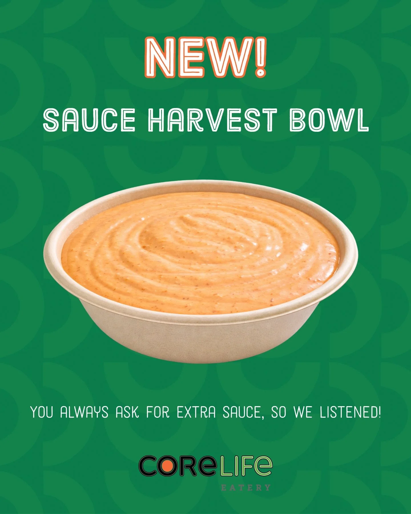 You asked for extra sauce and we heard you loud and clear! 

Meet our NEW ✨Sauce Harvest Bowl✨ 

Available.... never. Happy #aprilfools 😉