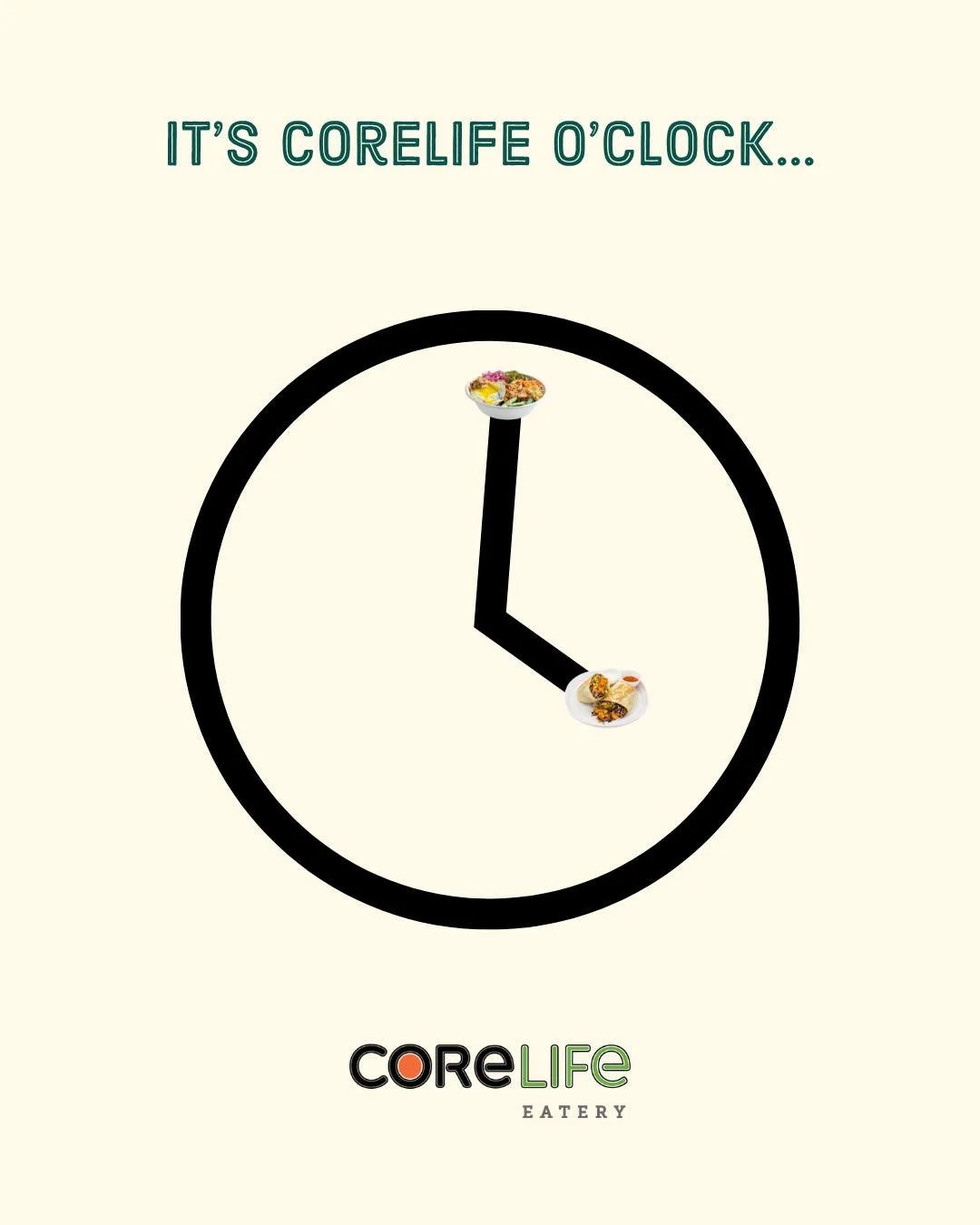⏰ It&rsquo;s CoreLife O&rsquo;Clock ⏰

You know what time it is&hellip; time for fresh bowls, bold flavors, and your favorite feel-good meal 🥗💚

Whether it&rsquo;s lunch, dinner, or that mid-day &ldquo;what should I eat?&rdquo; moment, CoreLife alw