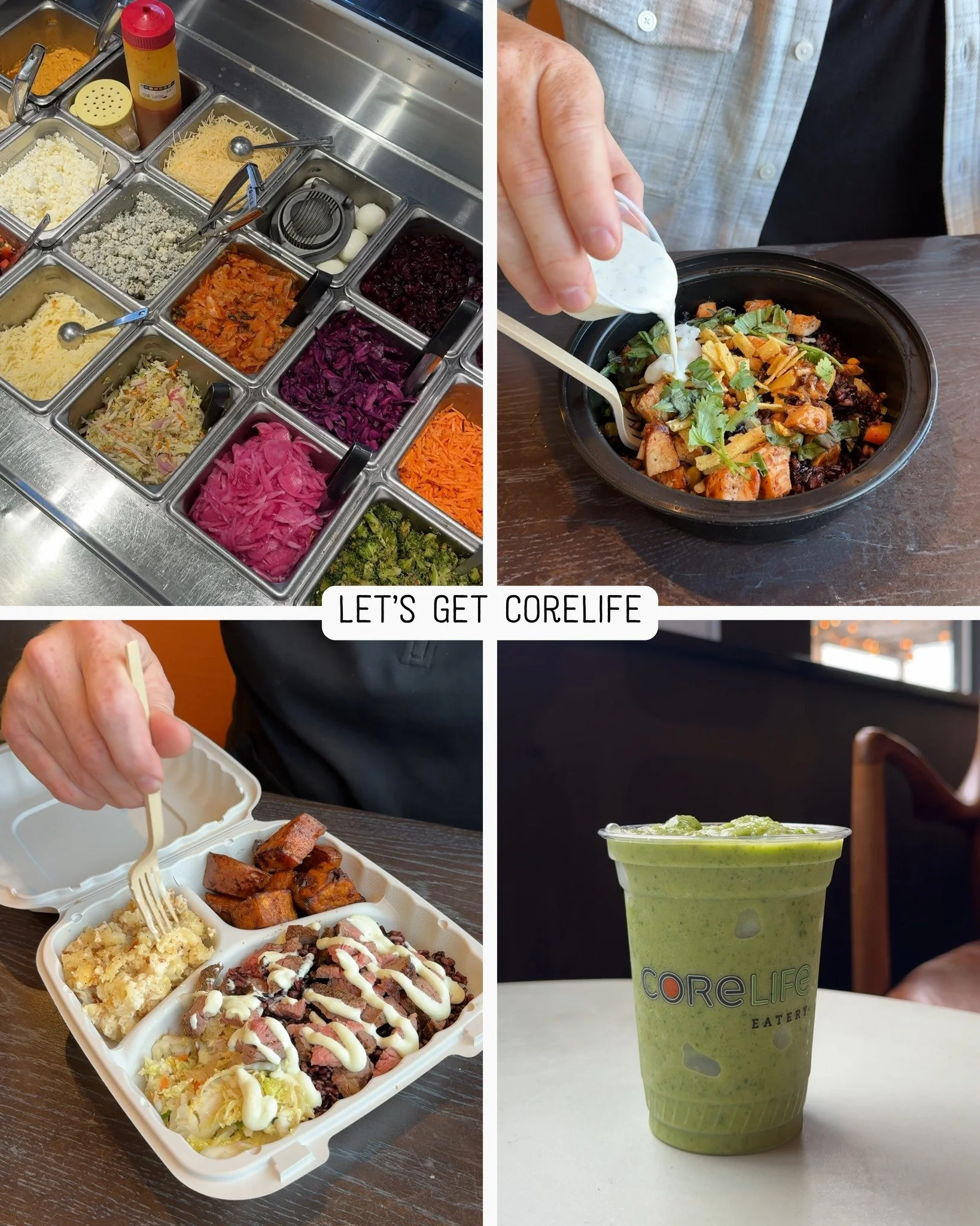Good food is better when it&rsquo;s shared.

Grab a friend  or your favorite foodie and swing by CoreLife for fresh bowls, smoothies, and feel-good food made just the way you like it. 💚

Whether it&rsquo;s lunch, dinner, or a quick reset together&md