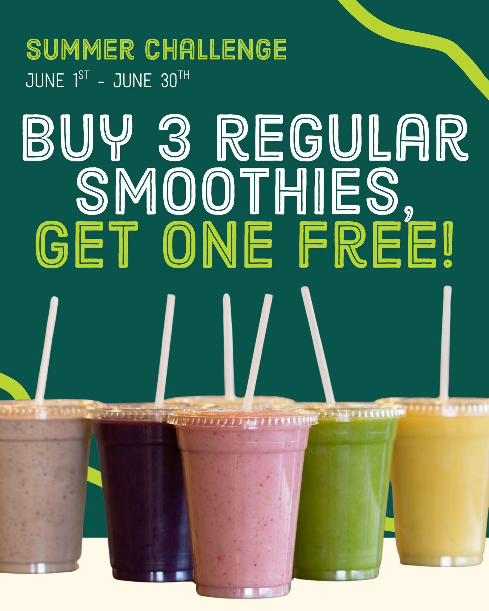 🥤 Have You Started the CoreLife Smoothie Challenge Yet? 🥤

Your next smoothie could be FREE! 🎉

Buy any 3 smoothies (any size) during the month of June and unlock a FREE 16oz smoothie reward. It's that simple.

🍓 Any smoothie counts
🥭 Any size c