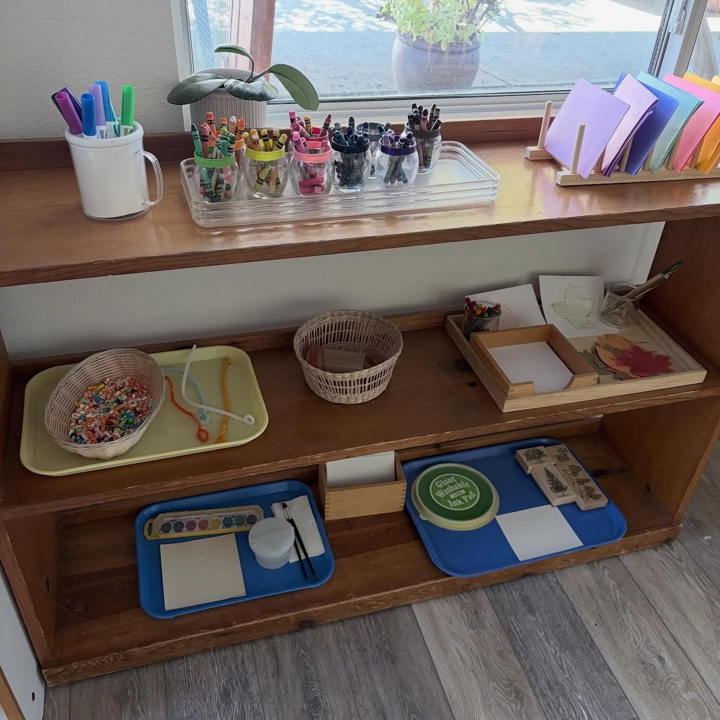A few small changes brought a fresh sense of excitement. New fall art trays, extra practical life work, inviting books on the shelves, and a refreshed setup ready to explore. 🍂