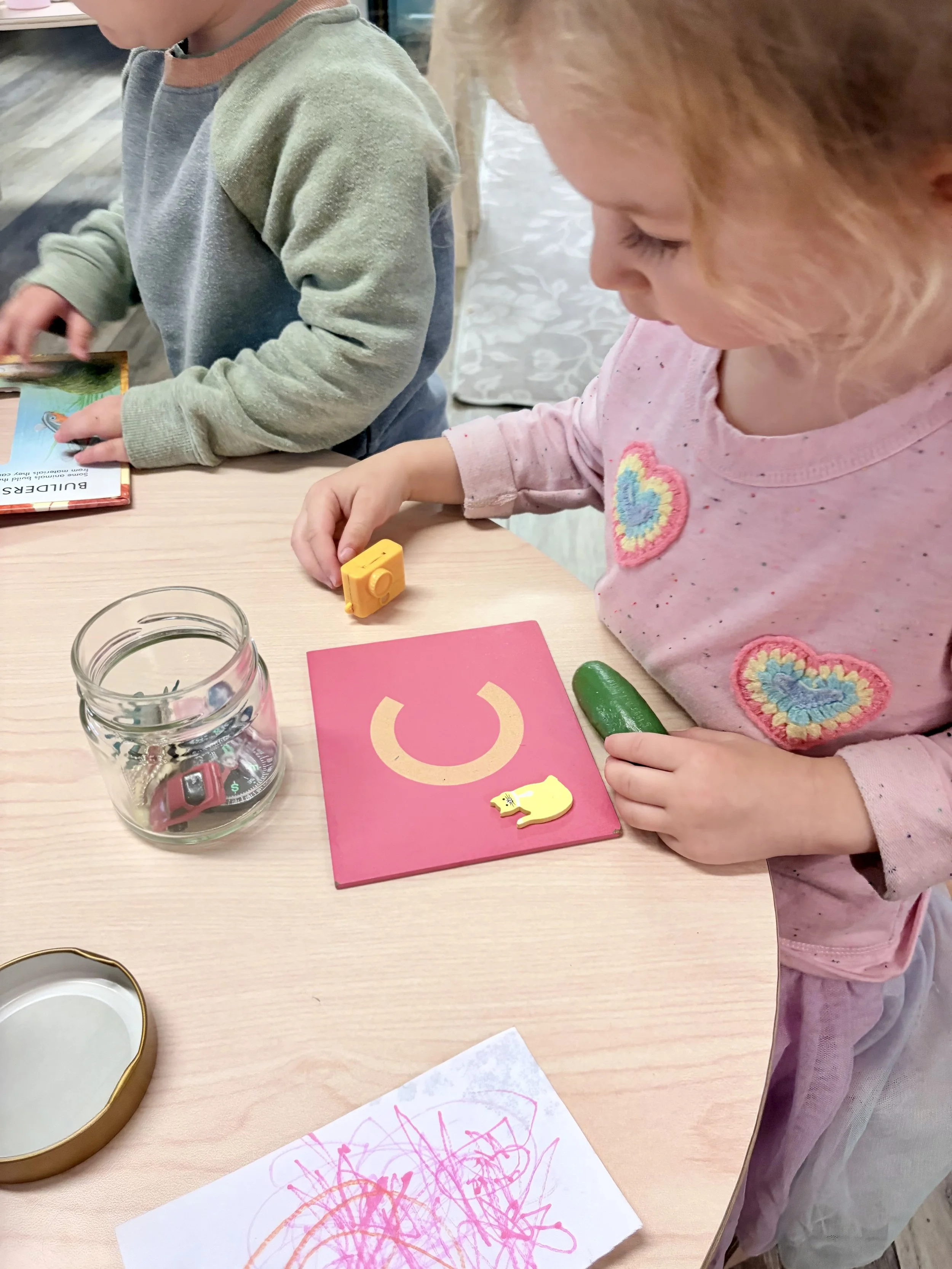 Sandpaper letter "C"