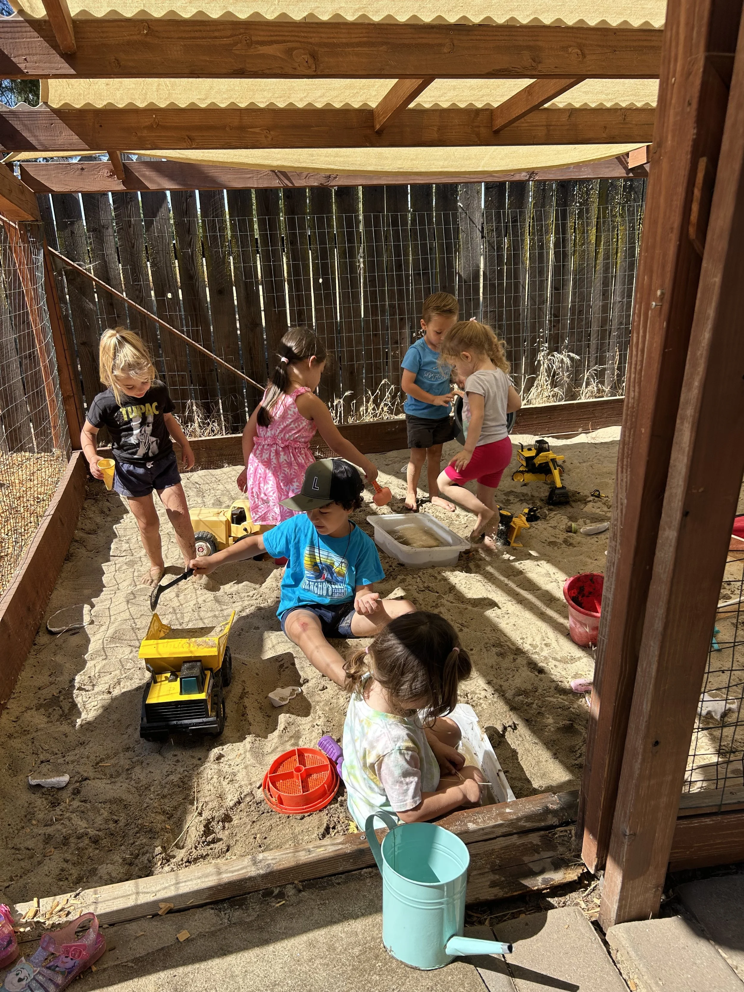 Children playing in sandbox