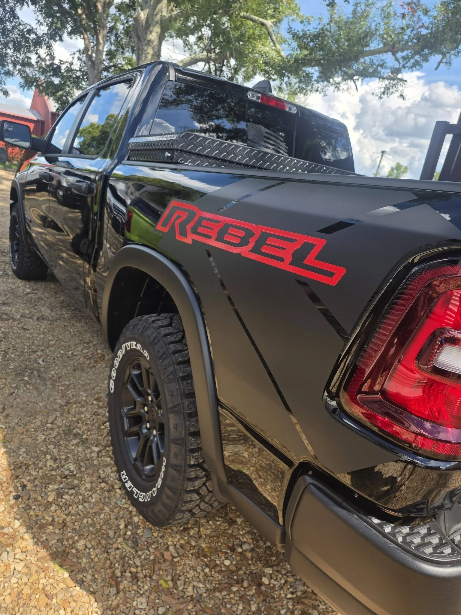 New "REBEL" red accents on this 2026 Ram Rebel