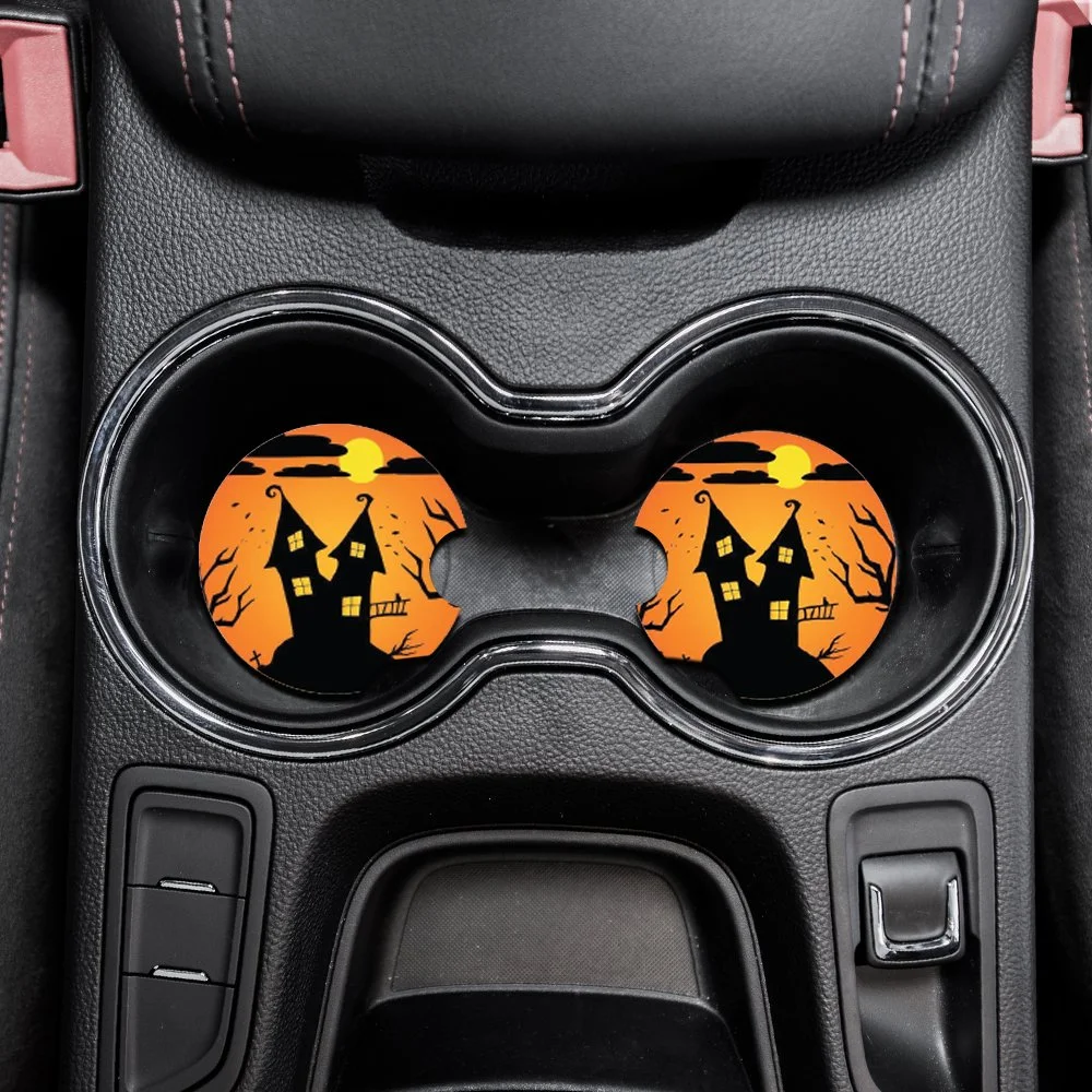Haunted House Car Coasters