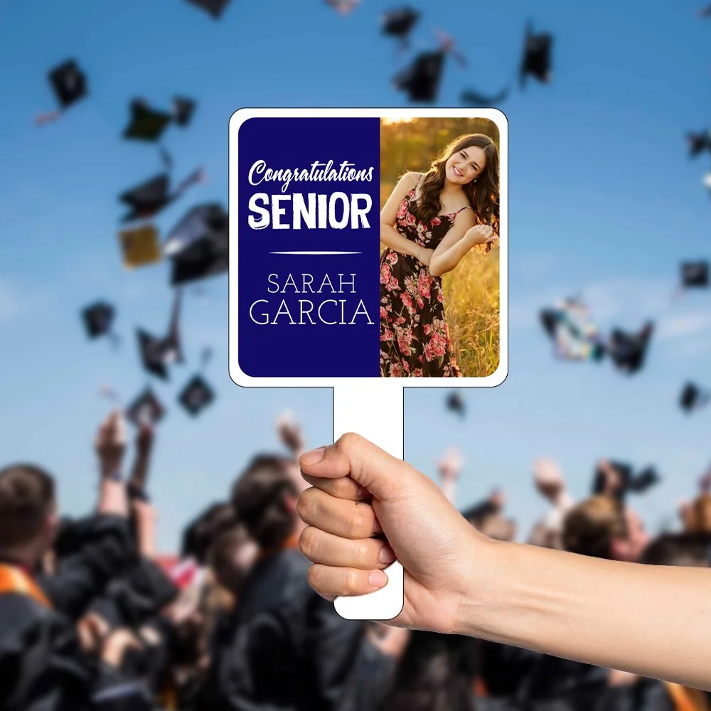 Congratulations Senior Plastic Hand-Fans | 02