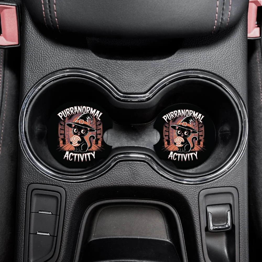 Purranormal Activity Car Coasters