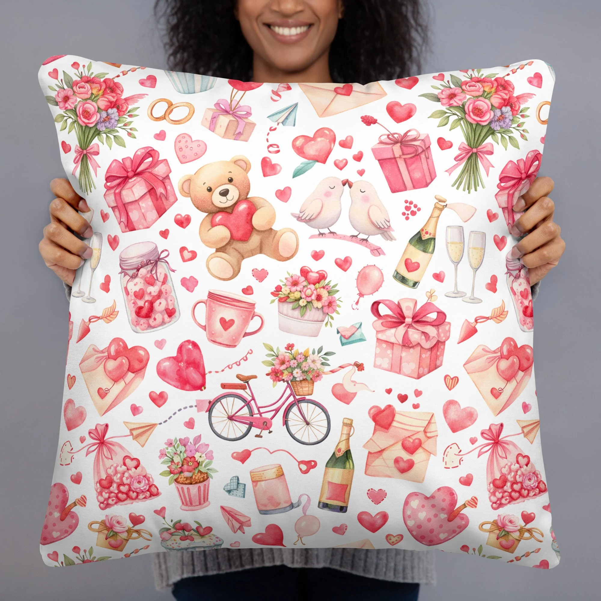 Valentine's Day Pattern Pillow