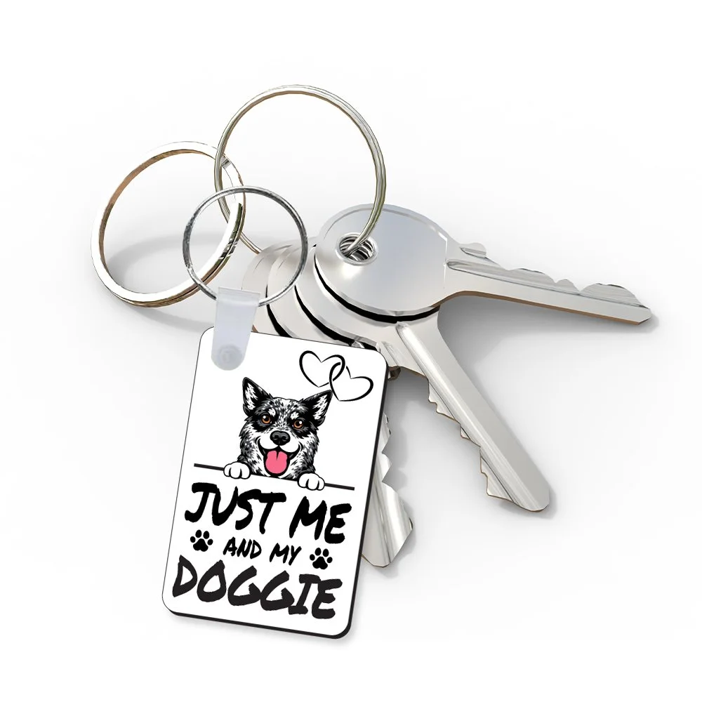 Just Me and My Doggie Lightweight Key Chain