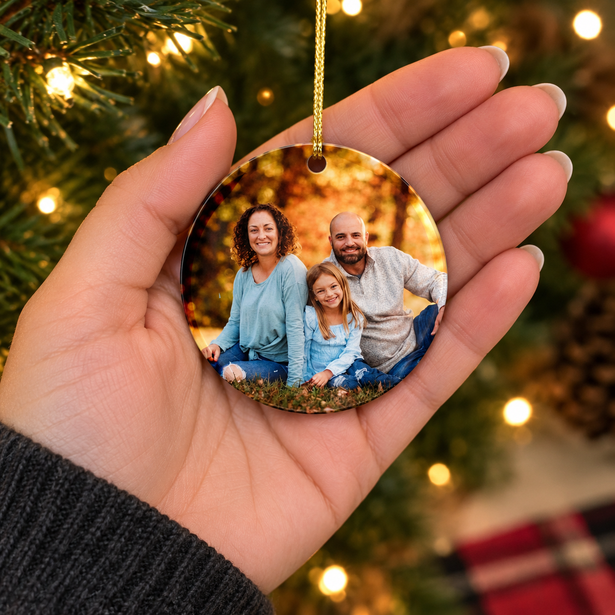 Heartfelt Memories Photo Ceramic Ornament
