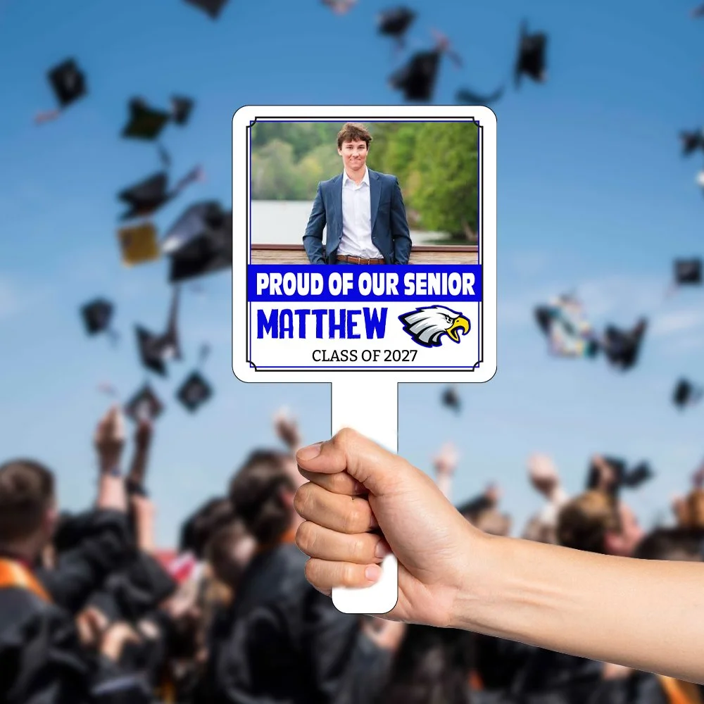 Personalized Graduation Plastic Hand-Fans | 01