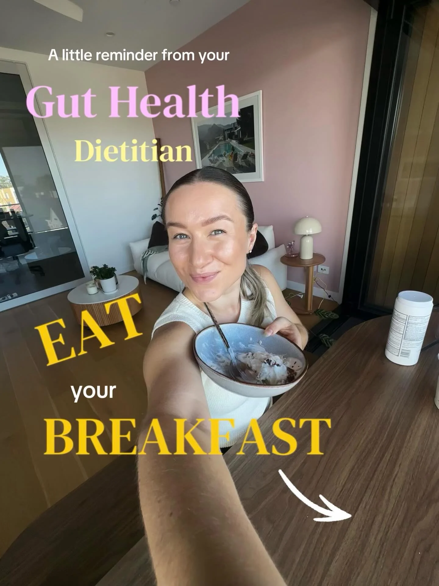 A few of my go-to gut friendly breakfast options as a gut health dietician ✨🩷

1. Protein yoghurt topped with granola, Chia seeds, hemp seeds and seasonal fruit

2. Sourdough topped with smashed avocado and cottage cheese with @The Friendly Food Co 