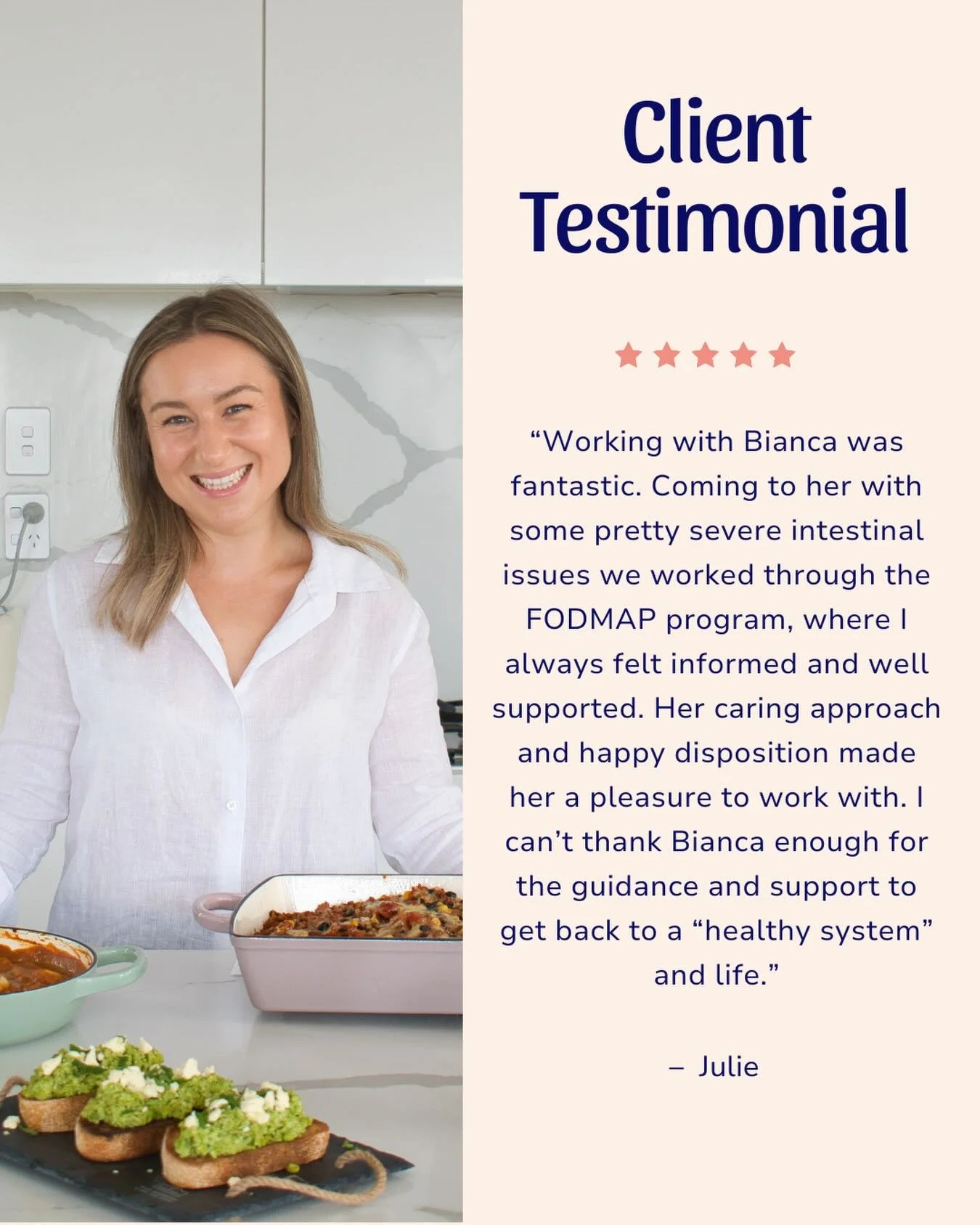 If you&rsquo;re sick of bloating, digestive discomfort, diarrhoea or constipation AND you&rsquo;re ready to get your gut health on track, then let&rsquo;s talk! 

👉 DM me for more information OR book in for a free 15 minute phone call using the link