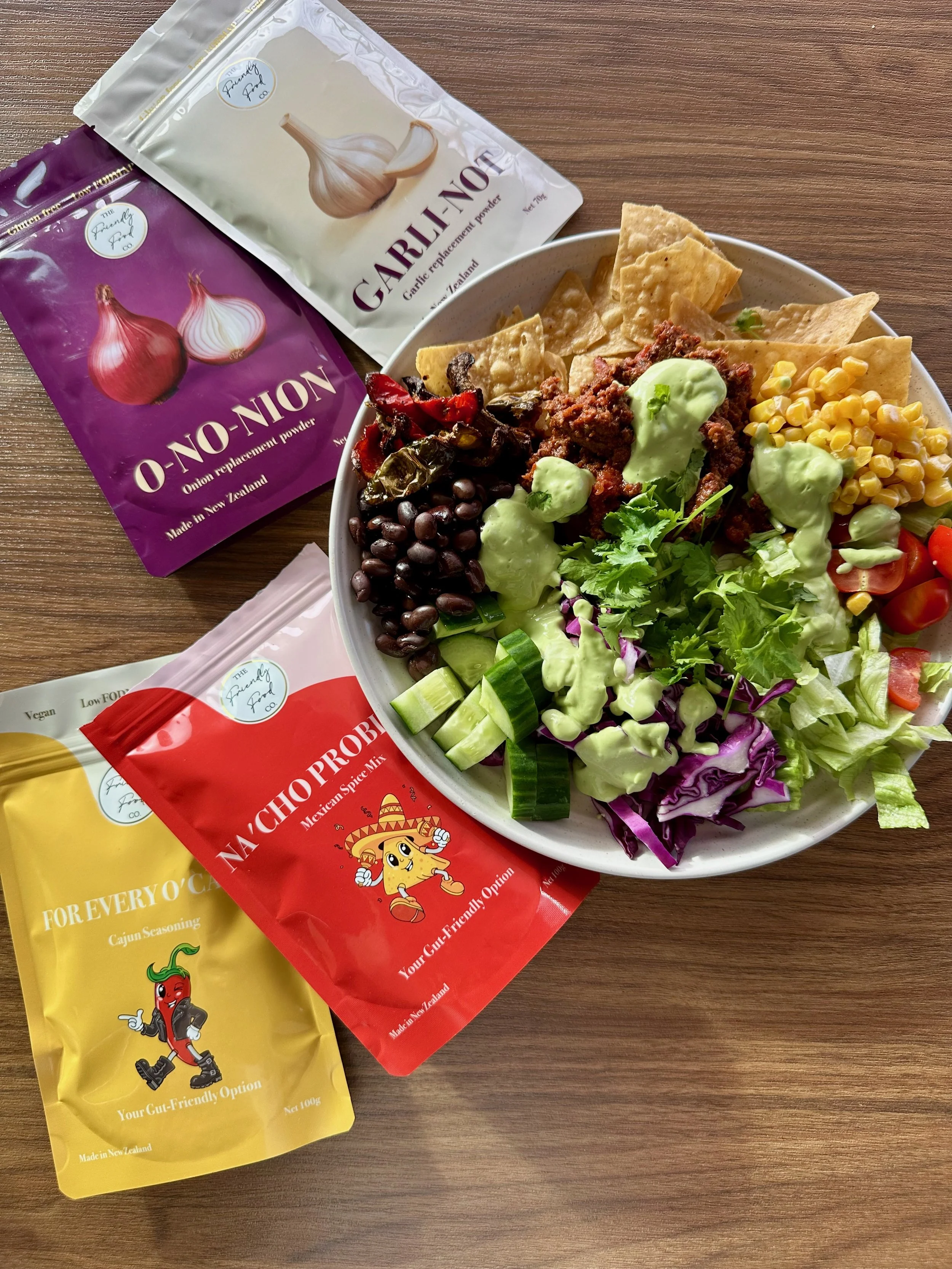 Low FODMAP Nacho Bowl 