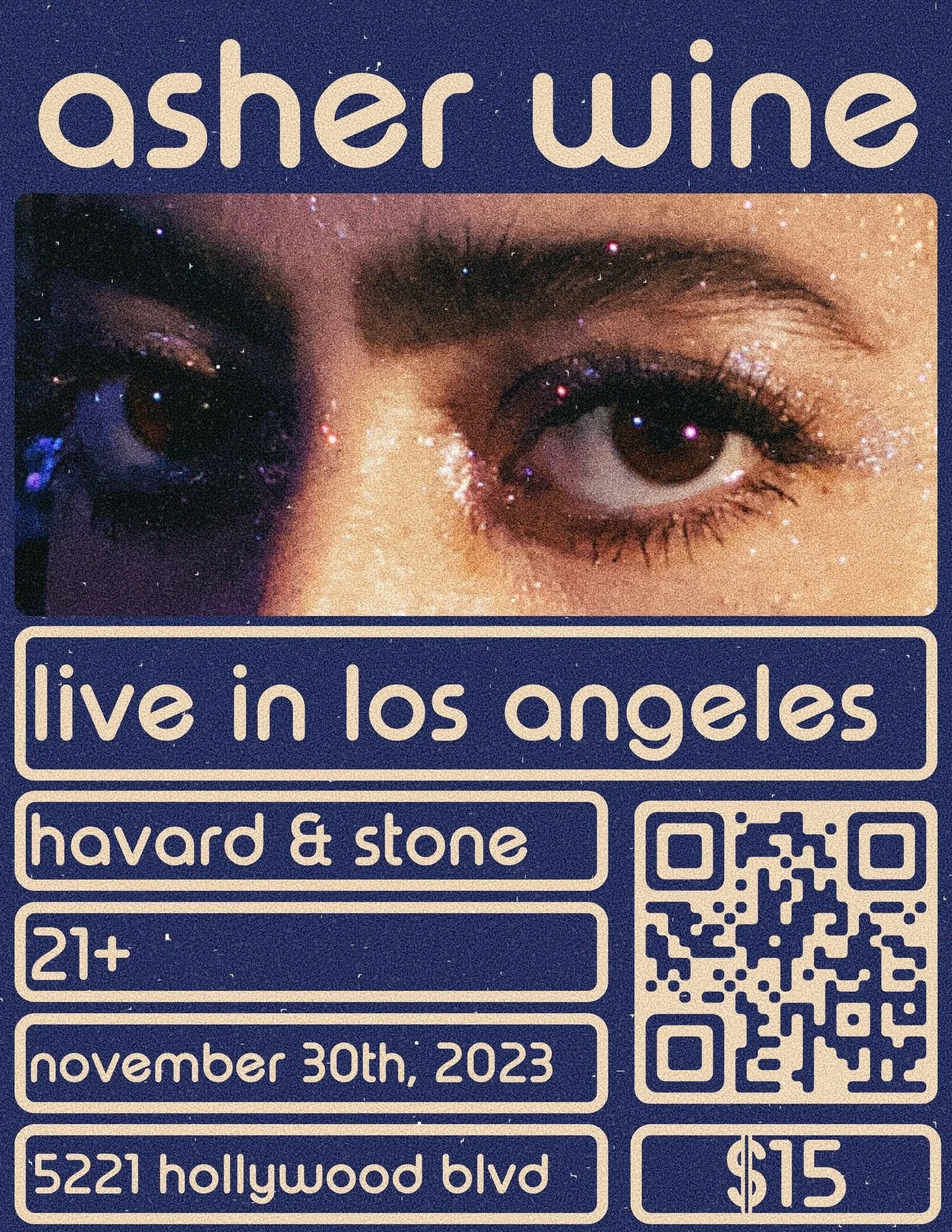 asher wine live at Harvard & Stone in Los Angeles, California
