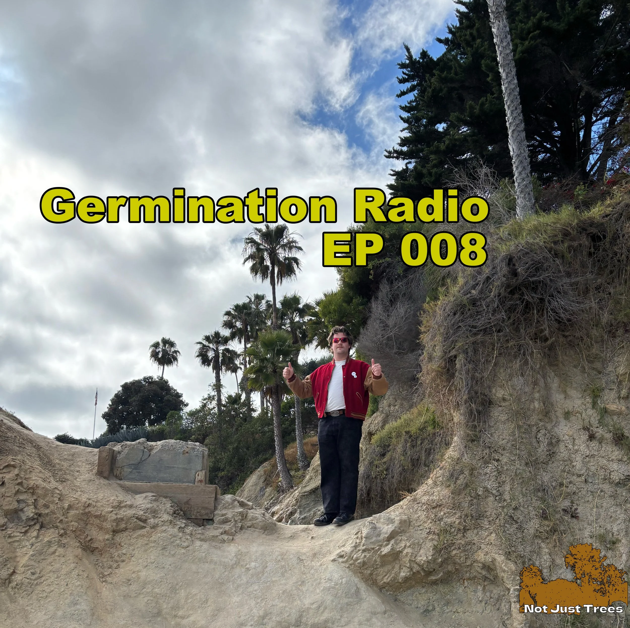 Germination Radio Episode 8 cover. Featuring your host SensuaL at Laguna Beach.