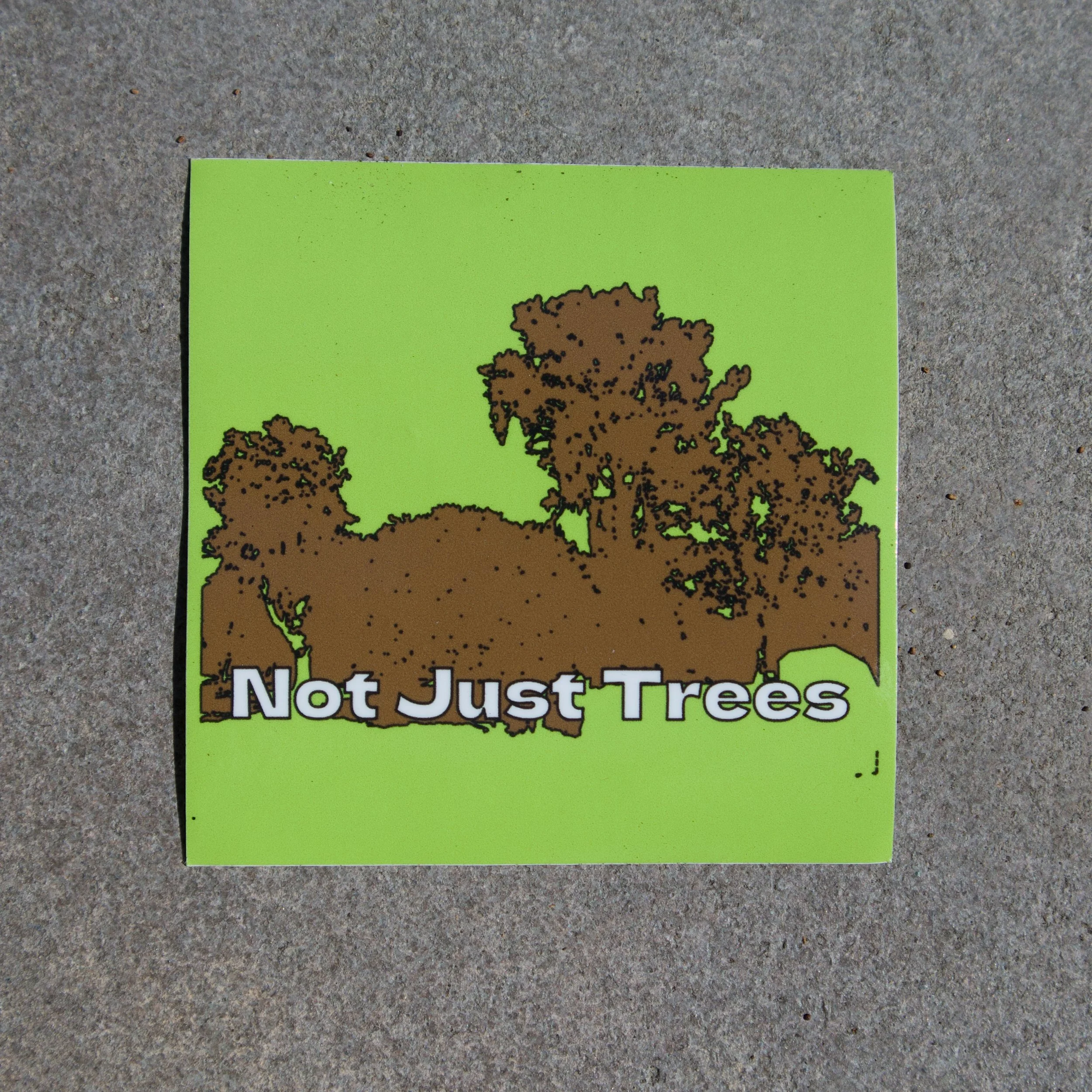 Not Just Trees Logo Sticker