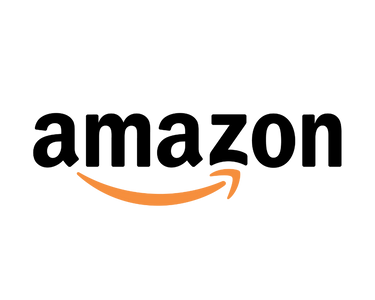 The Amazon logo, which consists of the word "amazon" in black lowercase letters with an orange arrow underneath pointing from the "a" to the "z".