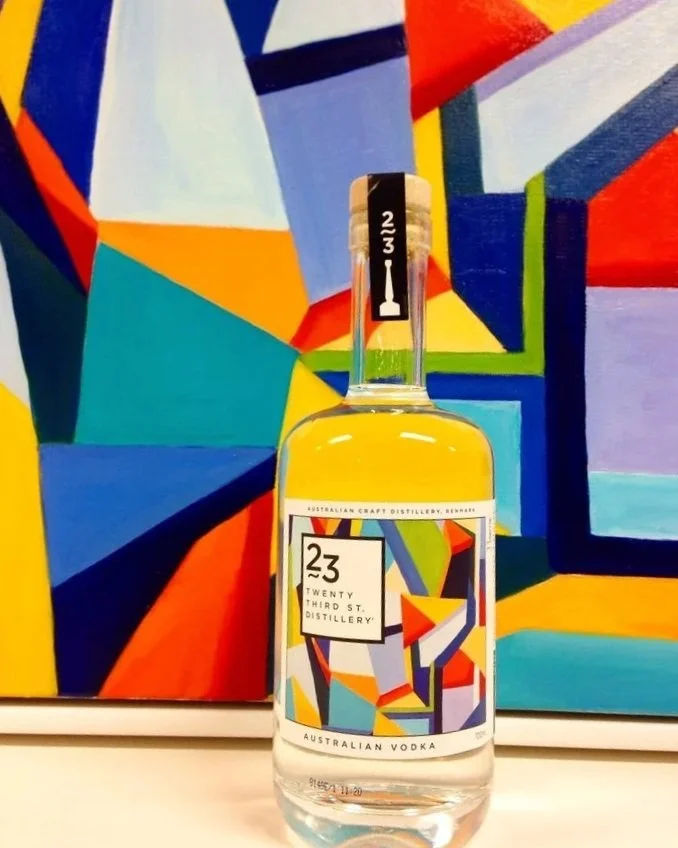 23rd St Distillery Mural Label