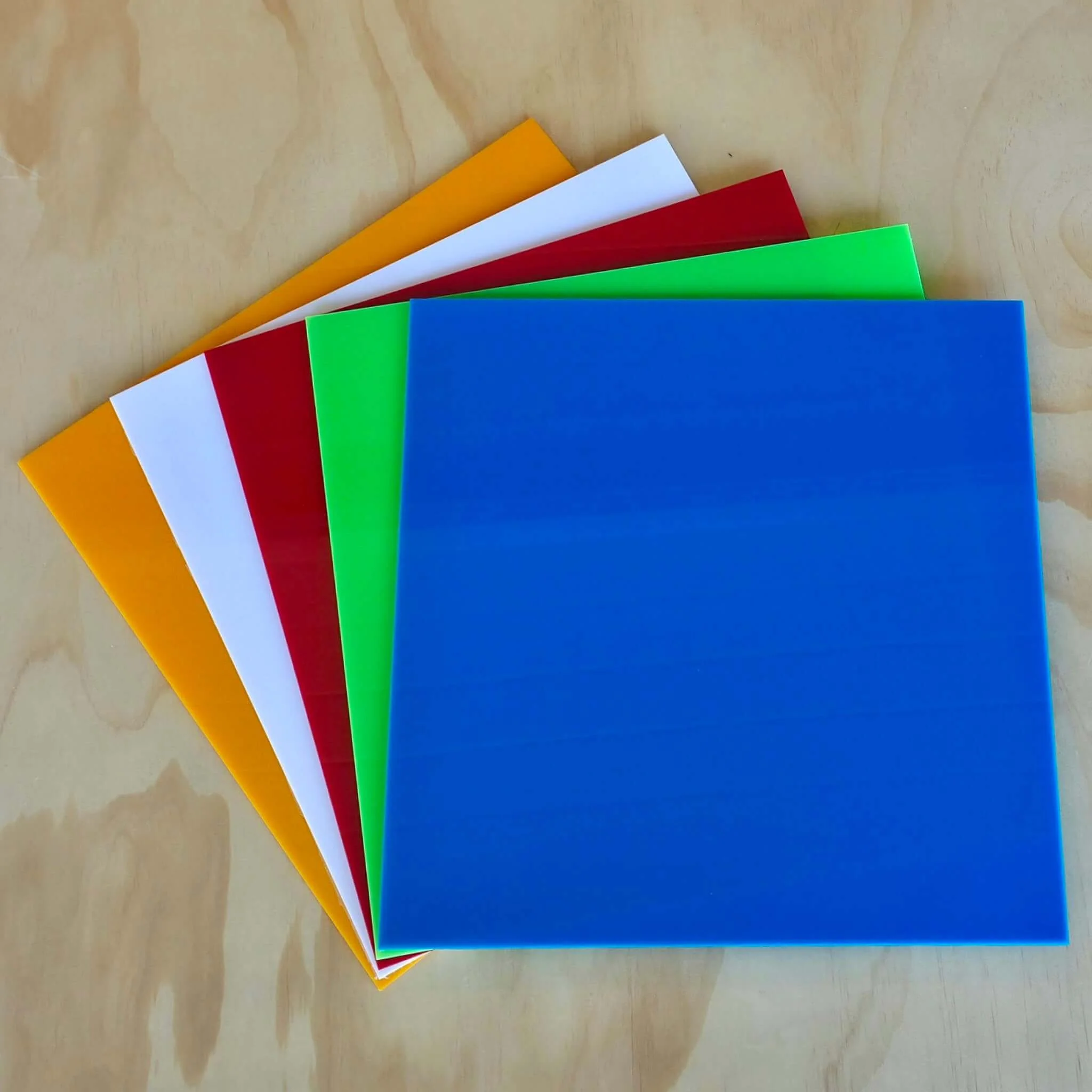 Bold & Bright 5-Pack of Cast Acrylic Sheets