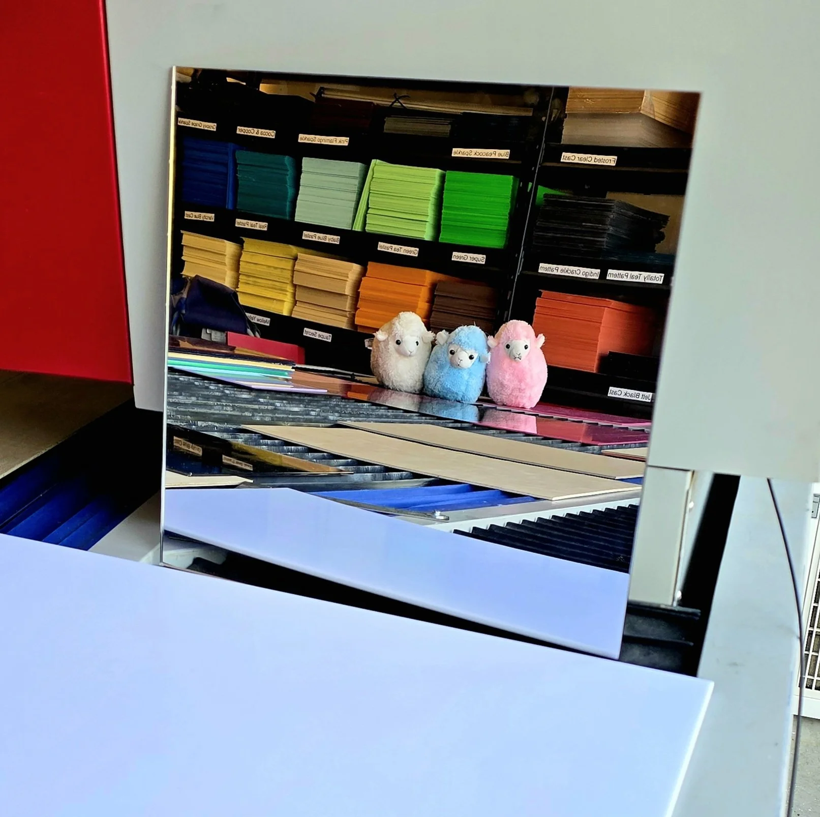 Silver Mirror - 12 X 12 Cast Acrylic Sheet - Ez-Plex