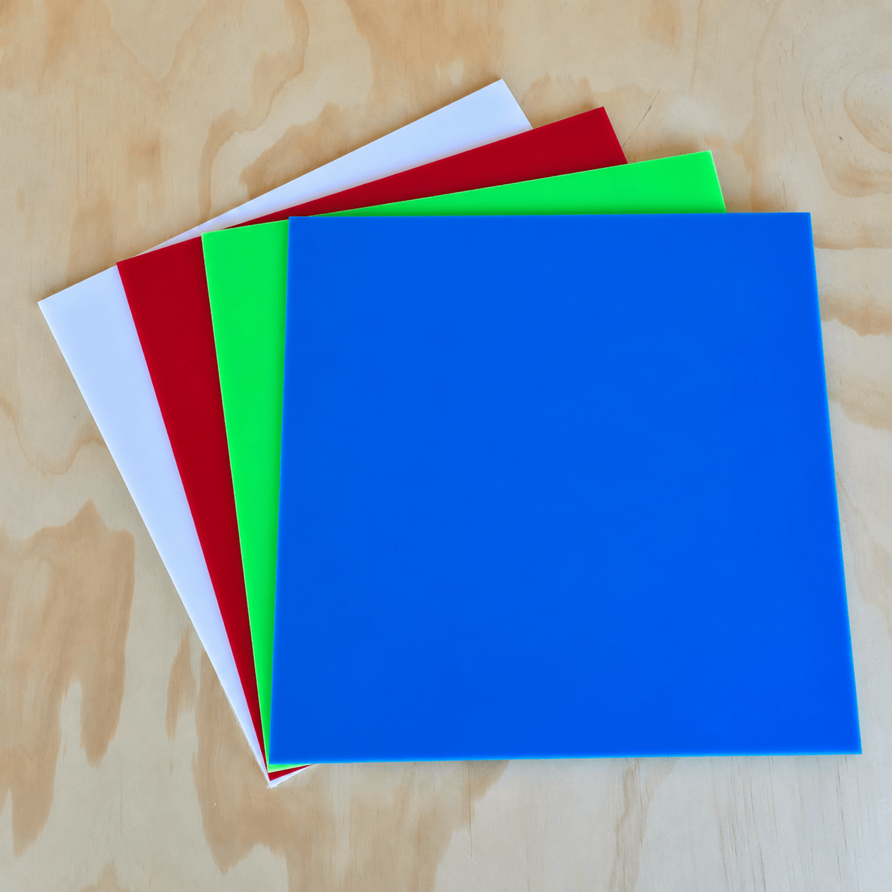 Bold & Bright 4-Pack of Cast Acrylic Sheets